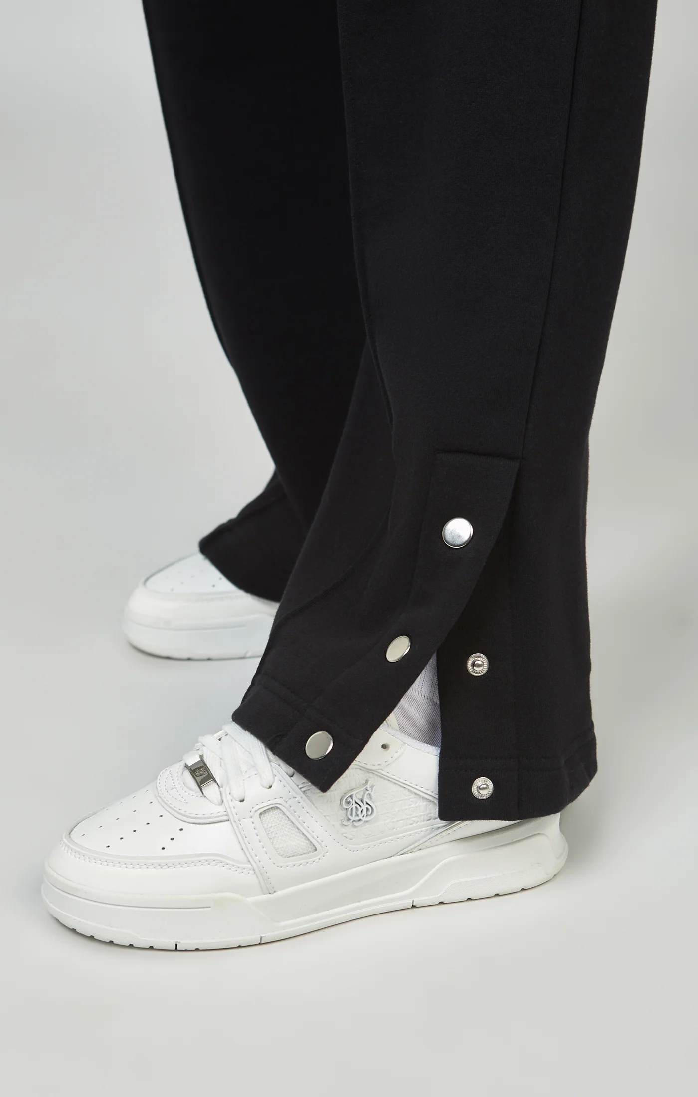 Black Wide Leg Joggers - Image 6
