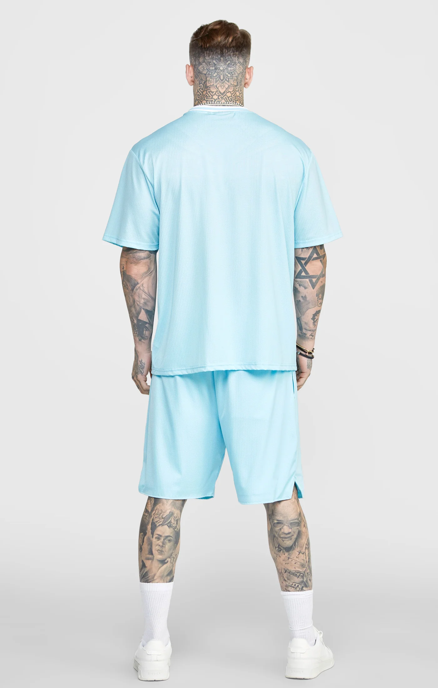 Blue Mesh Loose Fit Short - Image 5