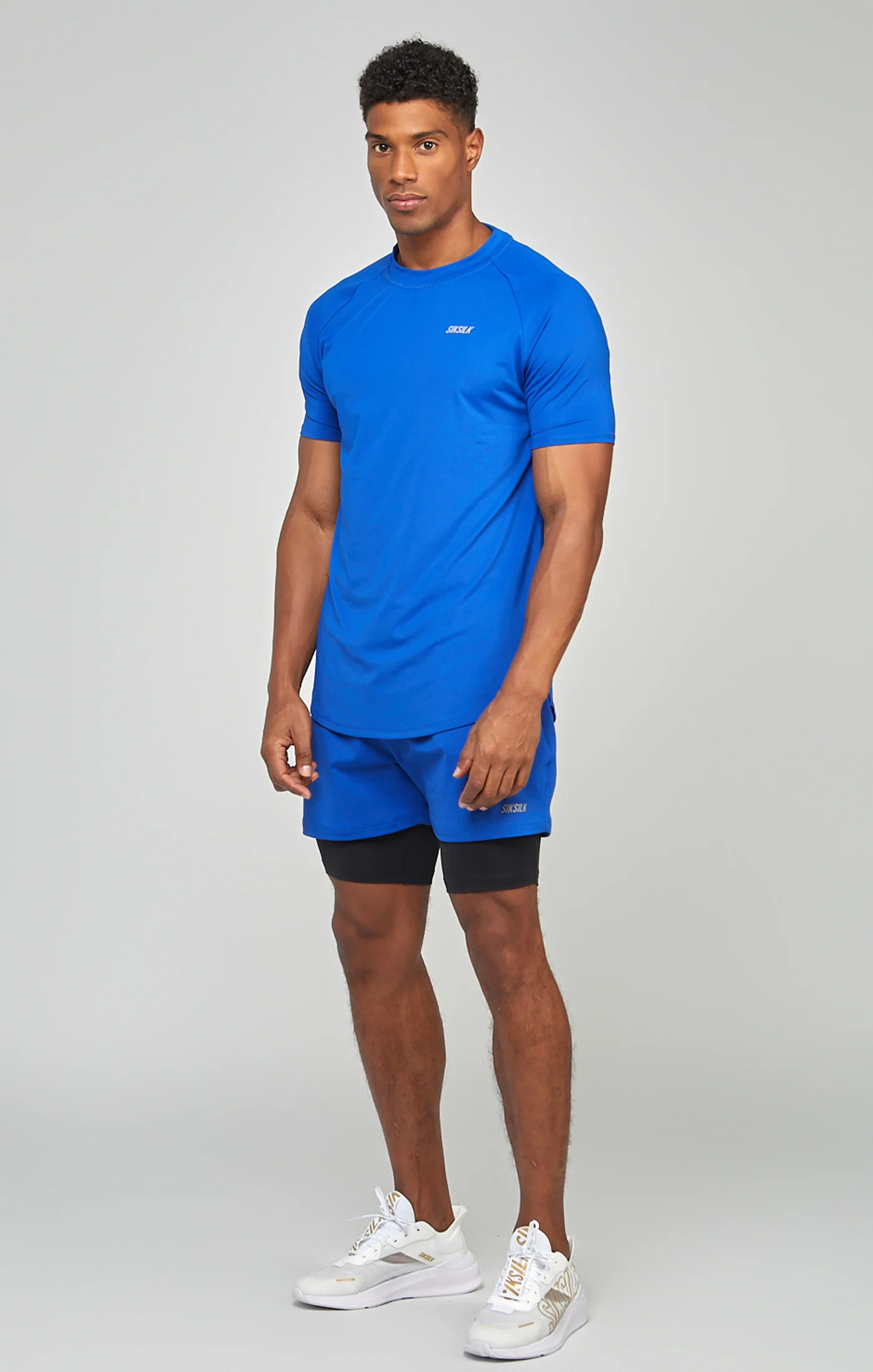 Blue Sports Dual Layer Short - Image 3