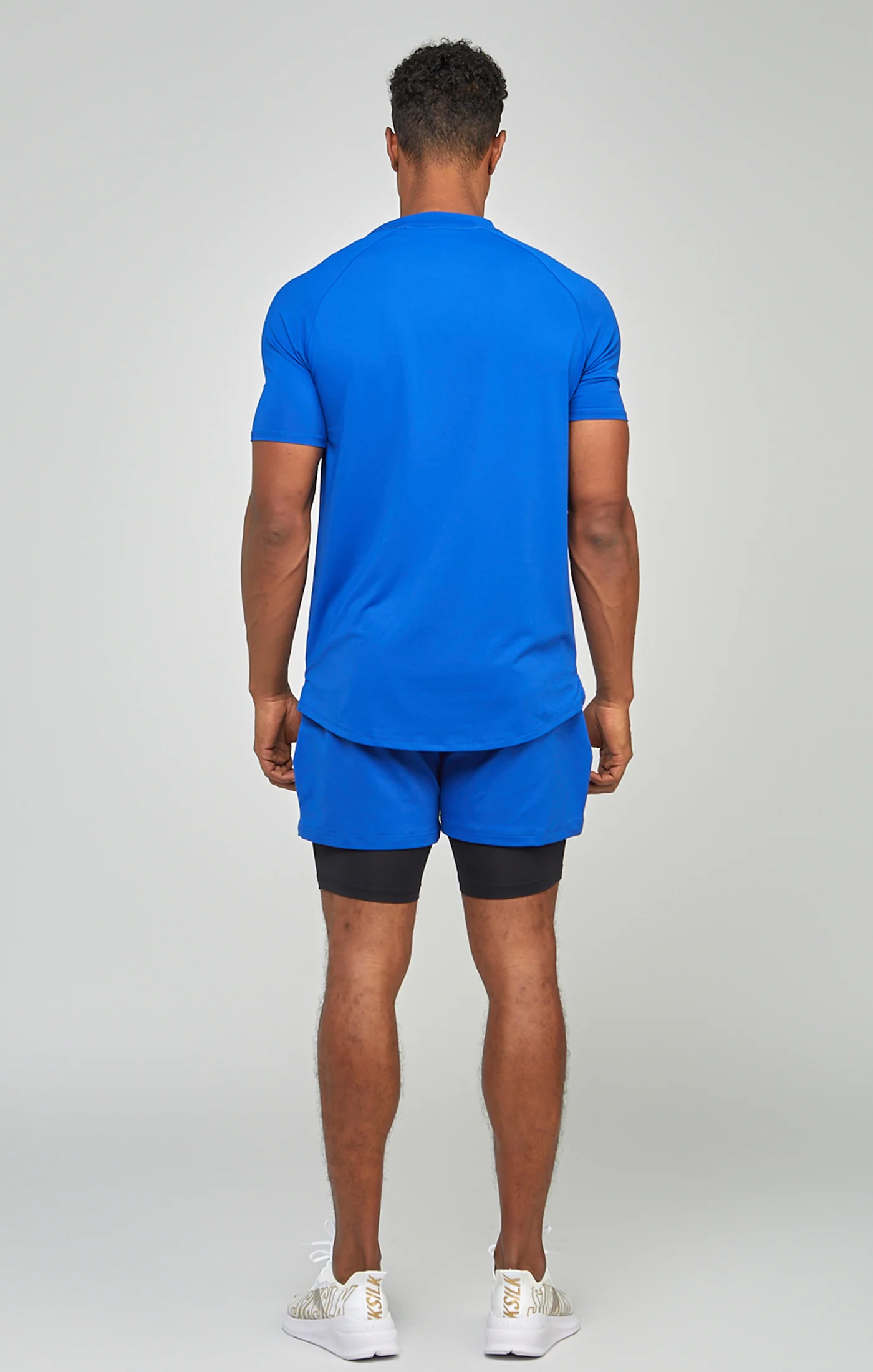 Blue Sports Dual Layer Short - Image 5