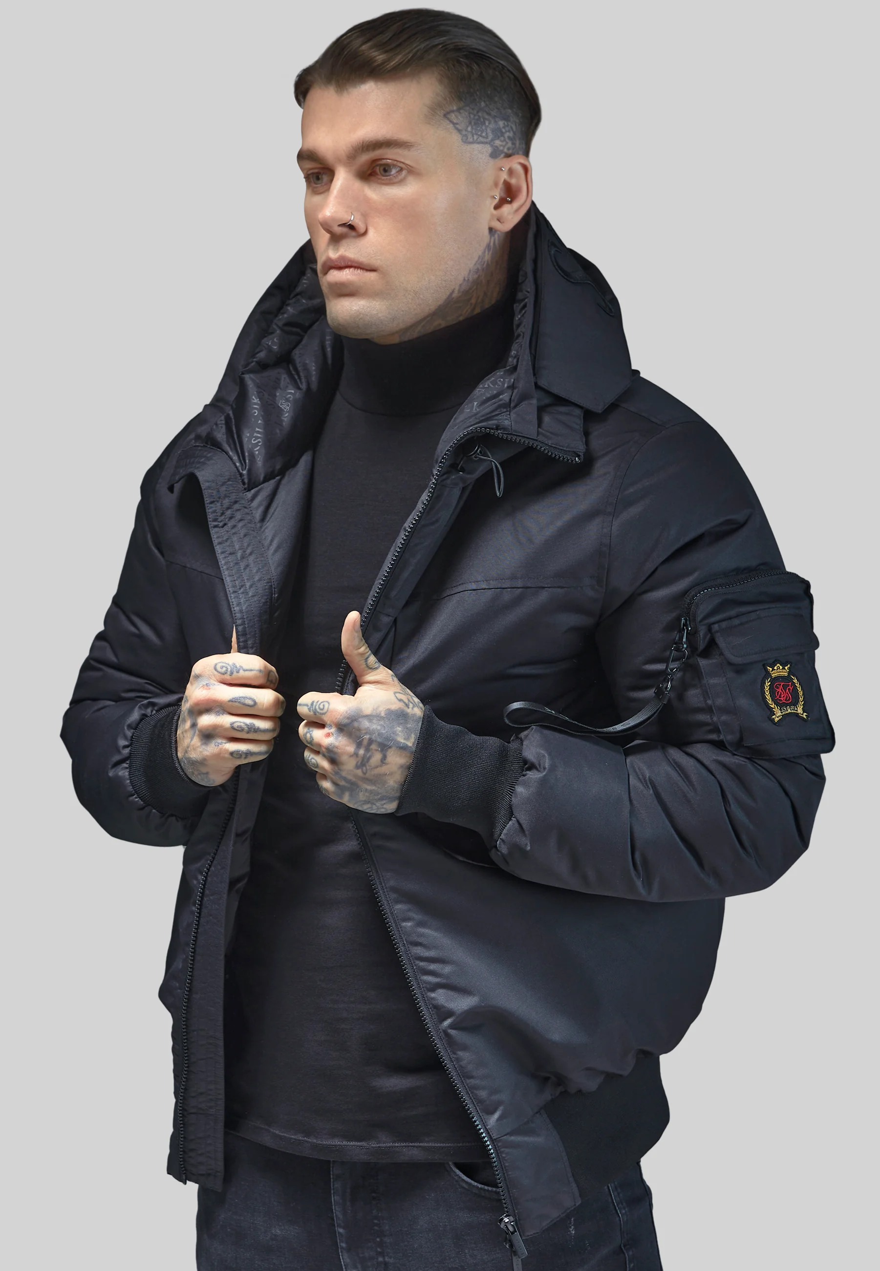 Black Bomber Jacket