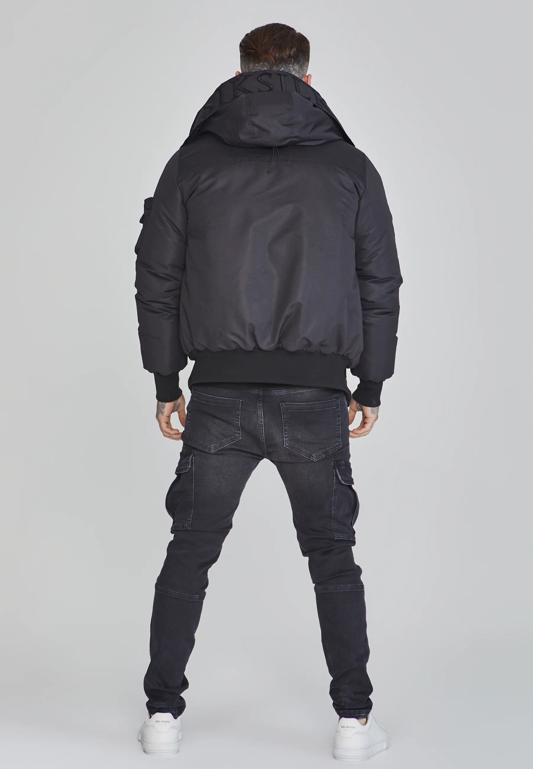 Black Bomber Jacket - Image 5
