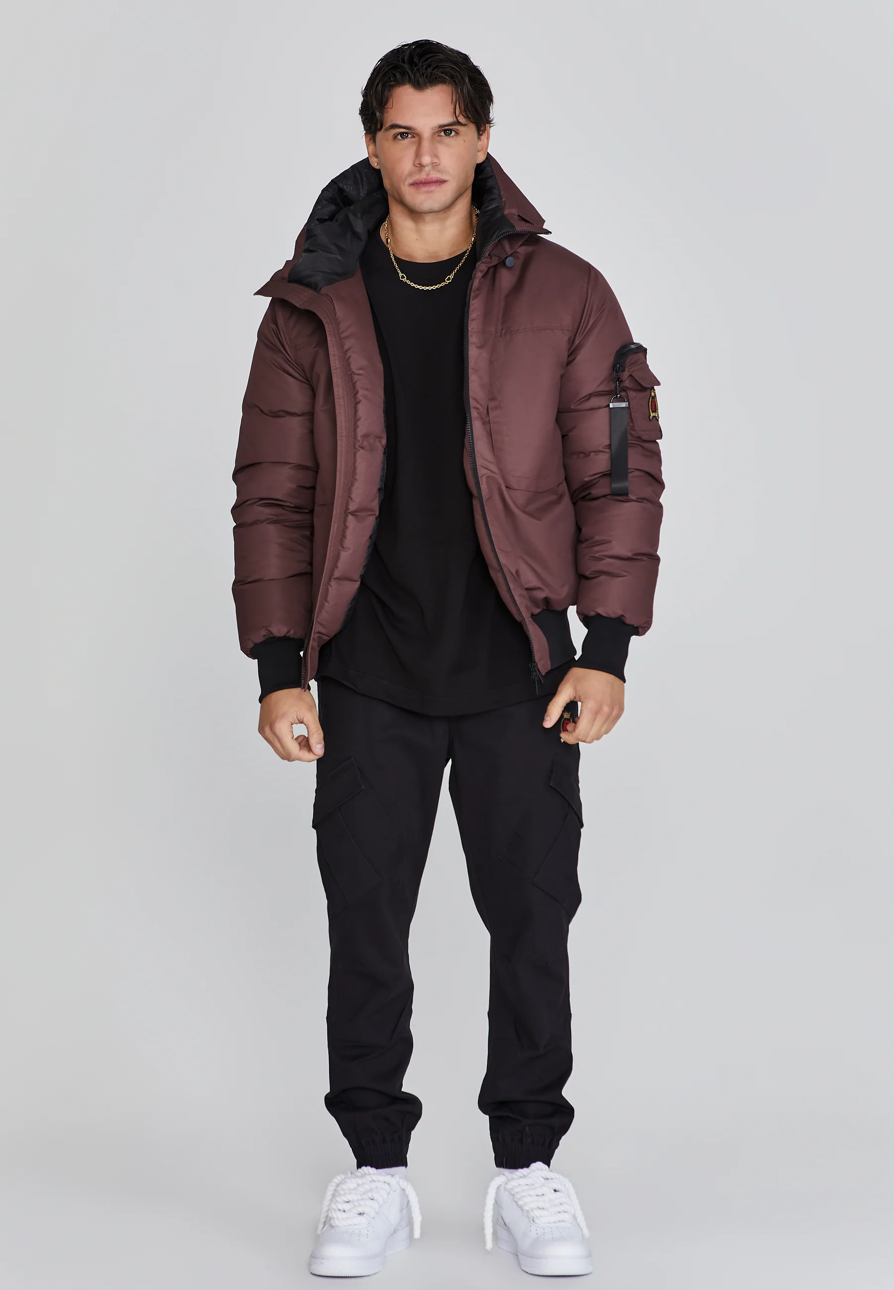 Brown Bomber Jacket - Image 2