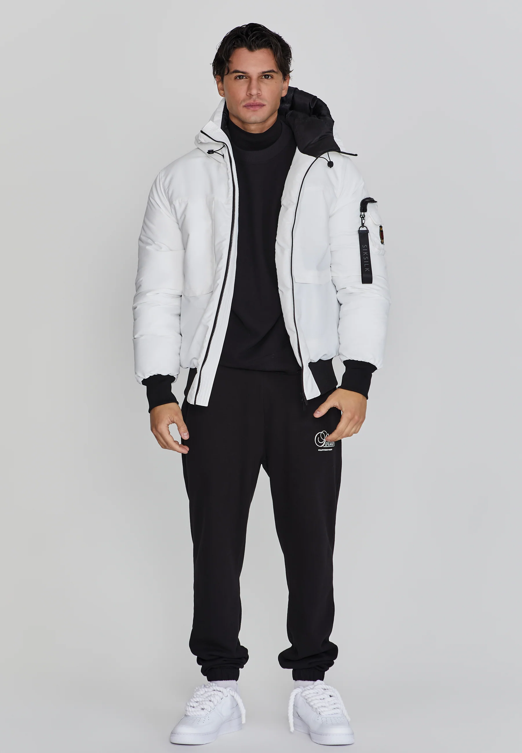 White Bomber Jacket - Image 2