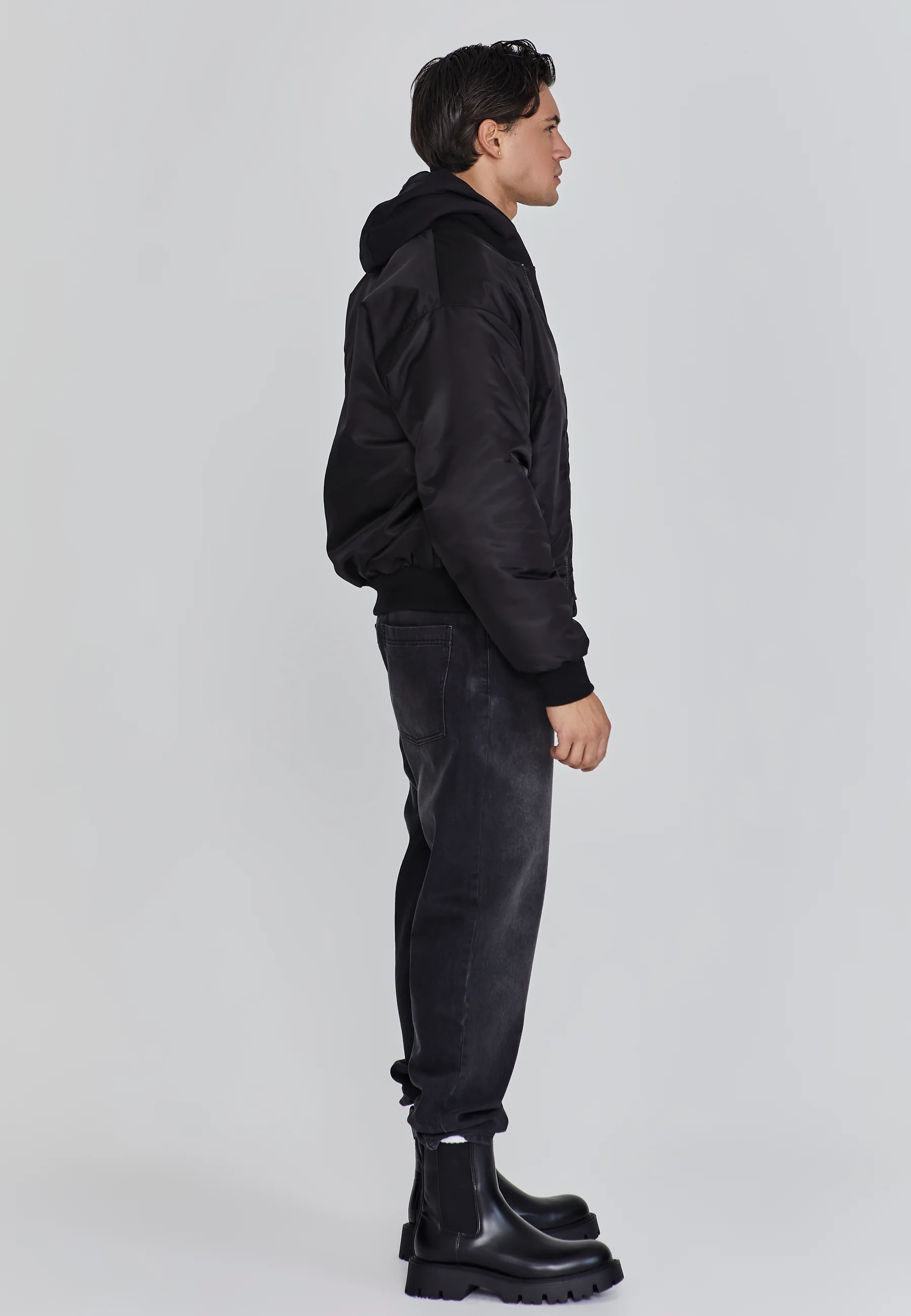 Black Bomber Jacket - Image 4