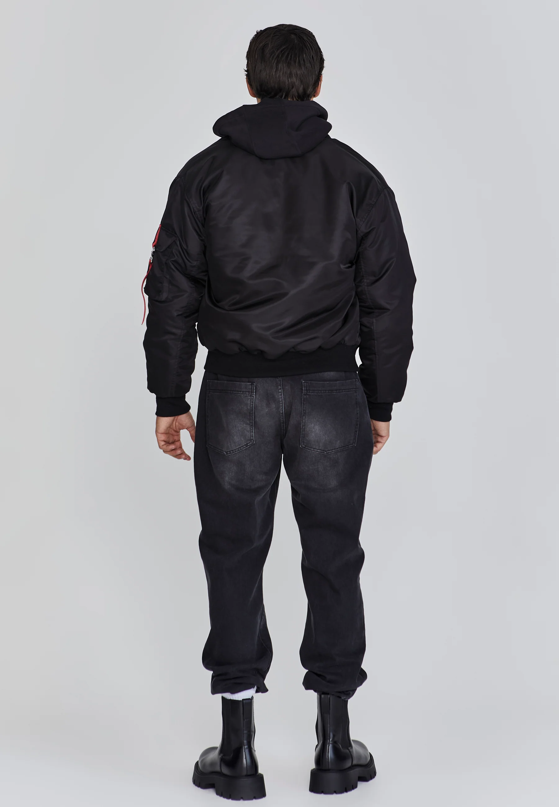 Black Bomber Jacket - Image 5