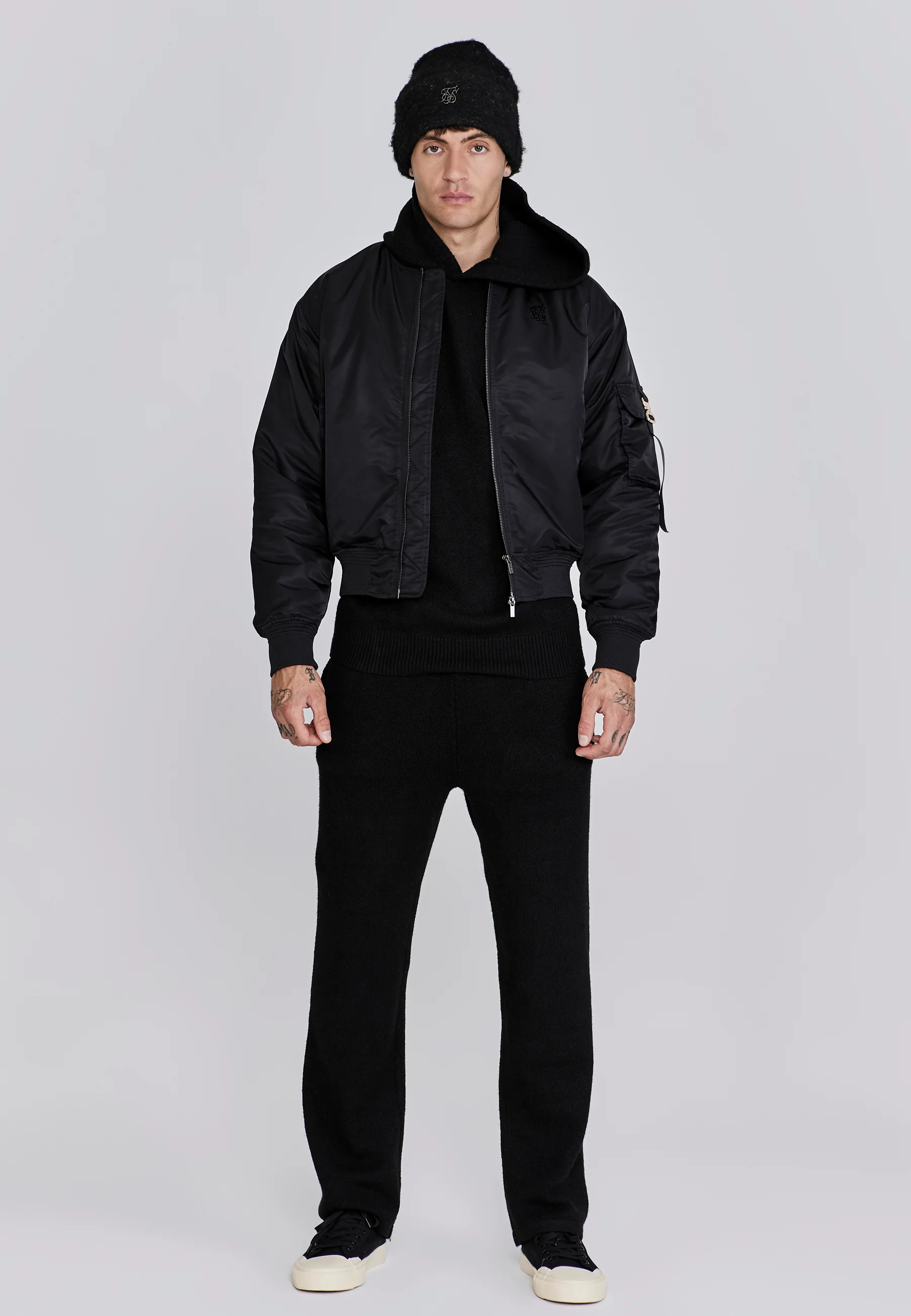 Black Bomber Jacket - Image 3