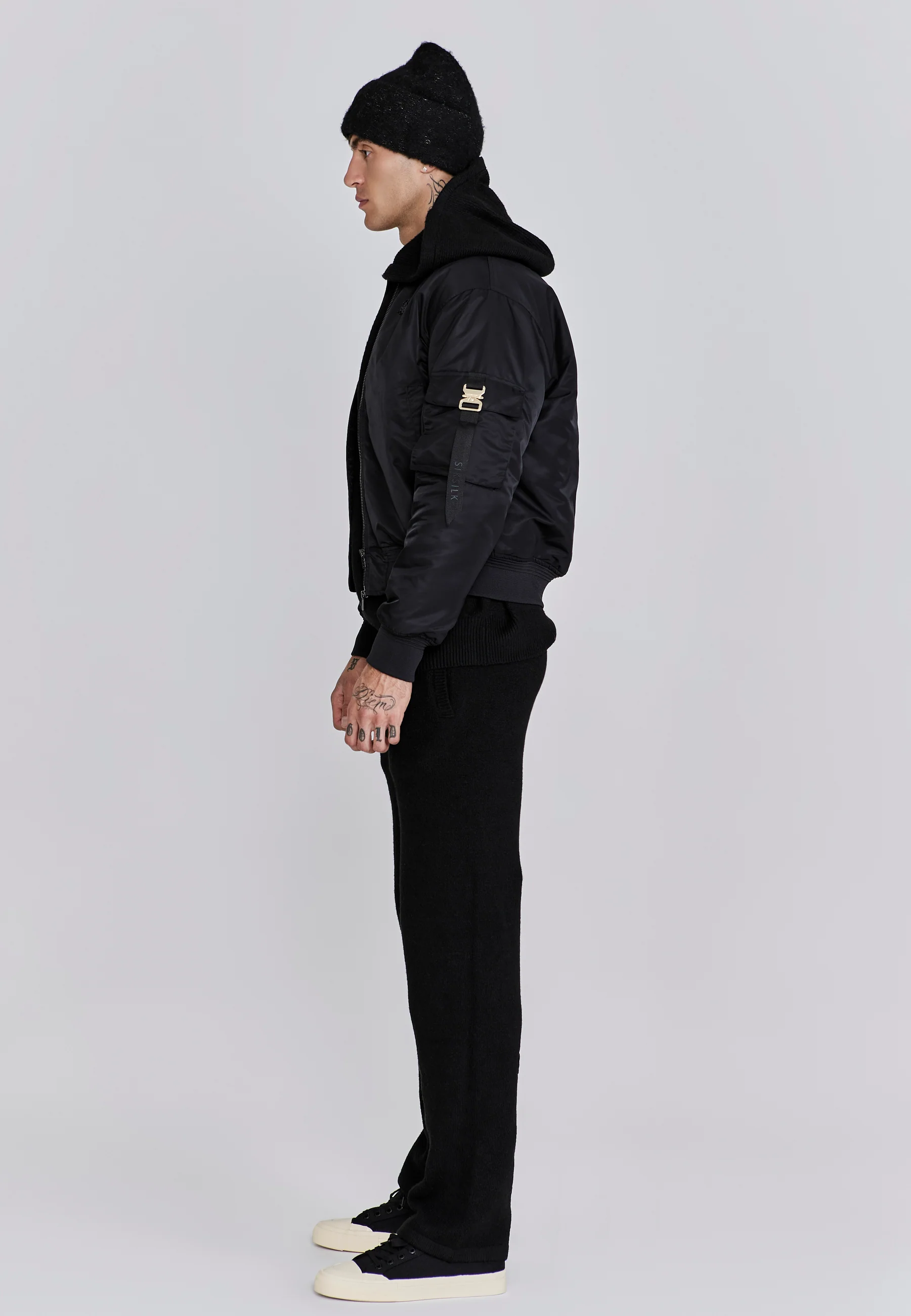 Black Bomber Jacket - Image 4