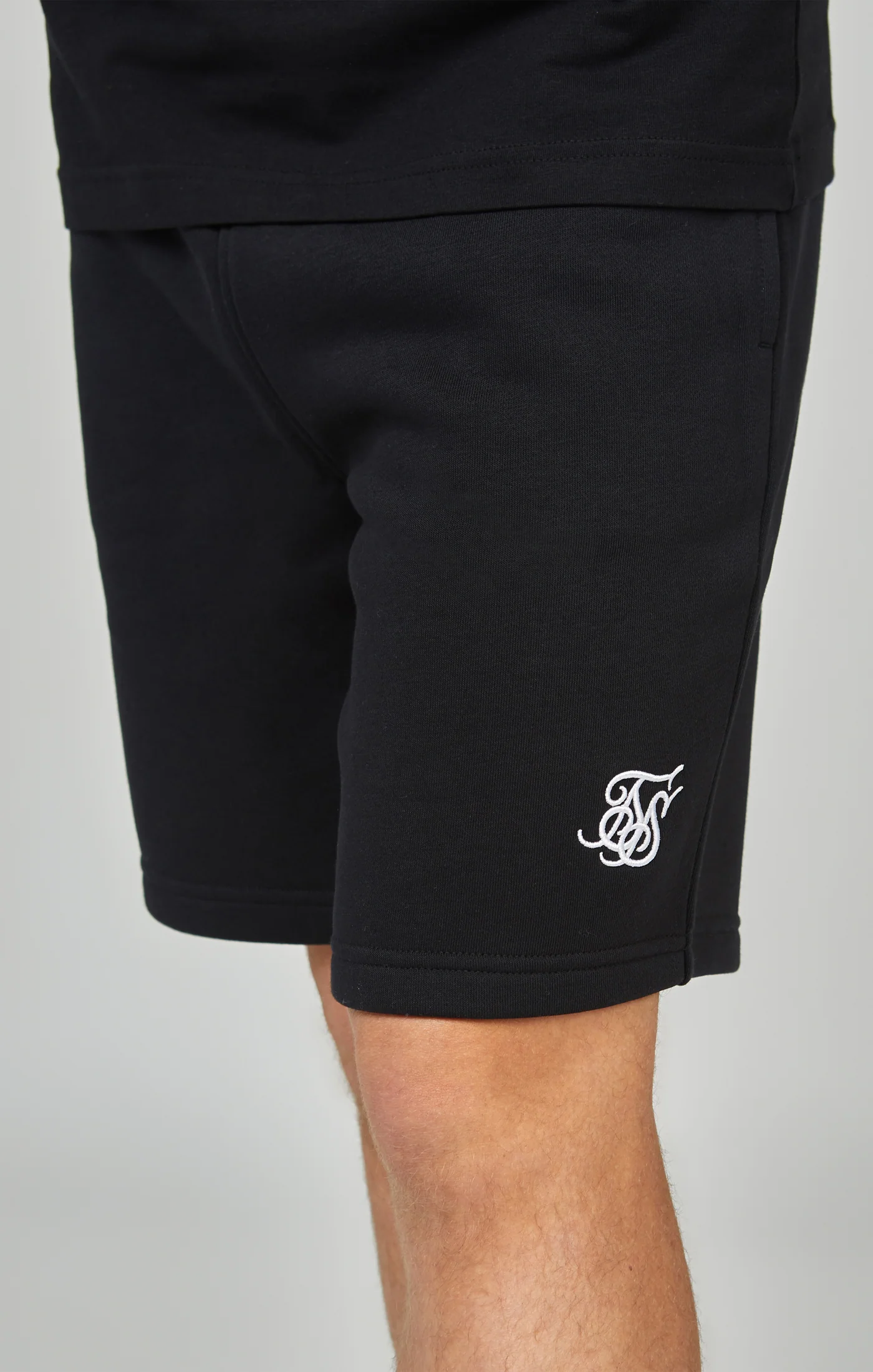 Boys Black Essentials Fleece Shorts - Image 6