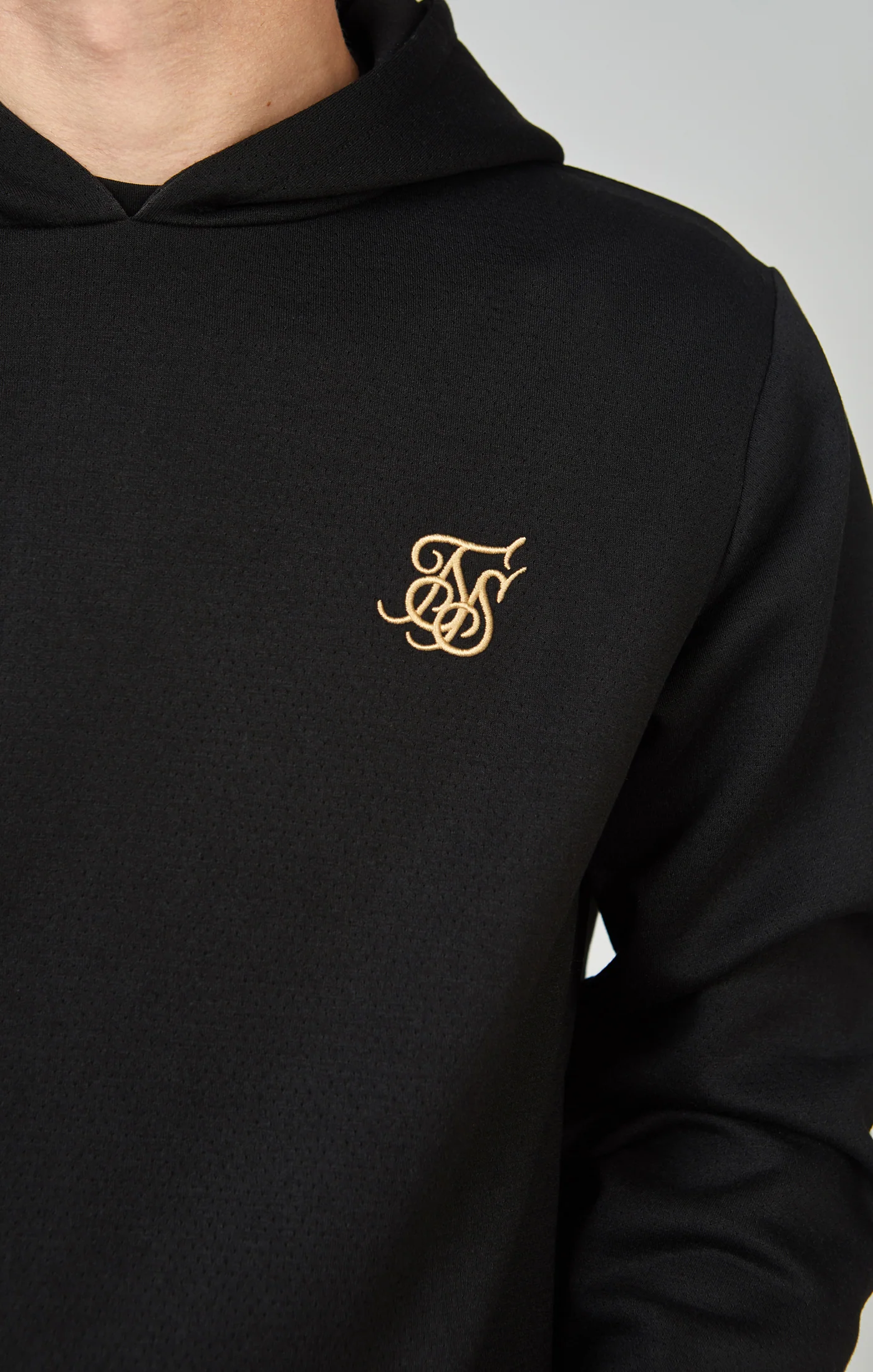 Boys Black Taped Hoodie - Image 3