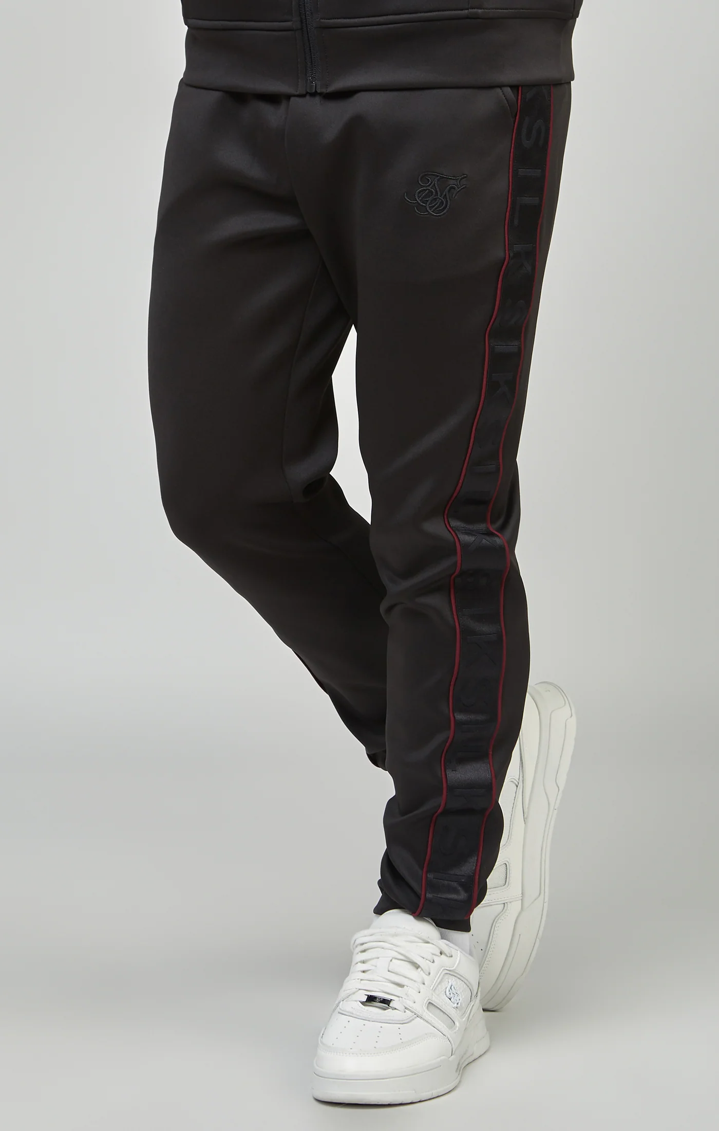 Boys Black Taped Tracksuit - Image 3