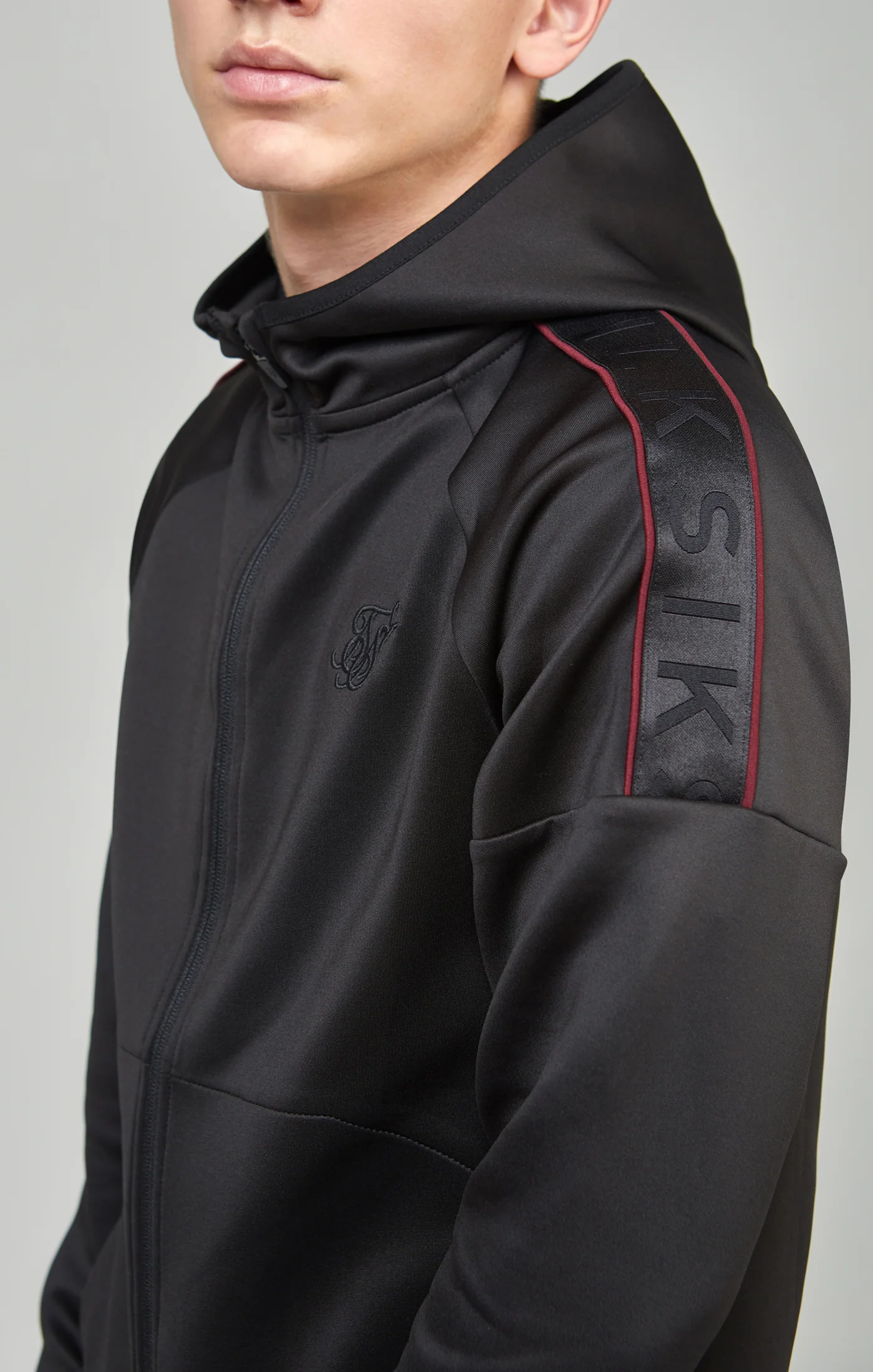 Boys Black Taped Tracksuit - Image 4
