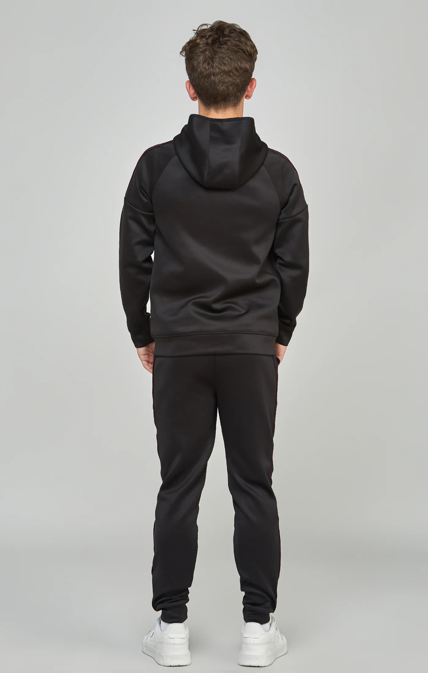 Boys Black Taped Tracksuit - Image 5