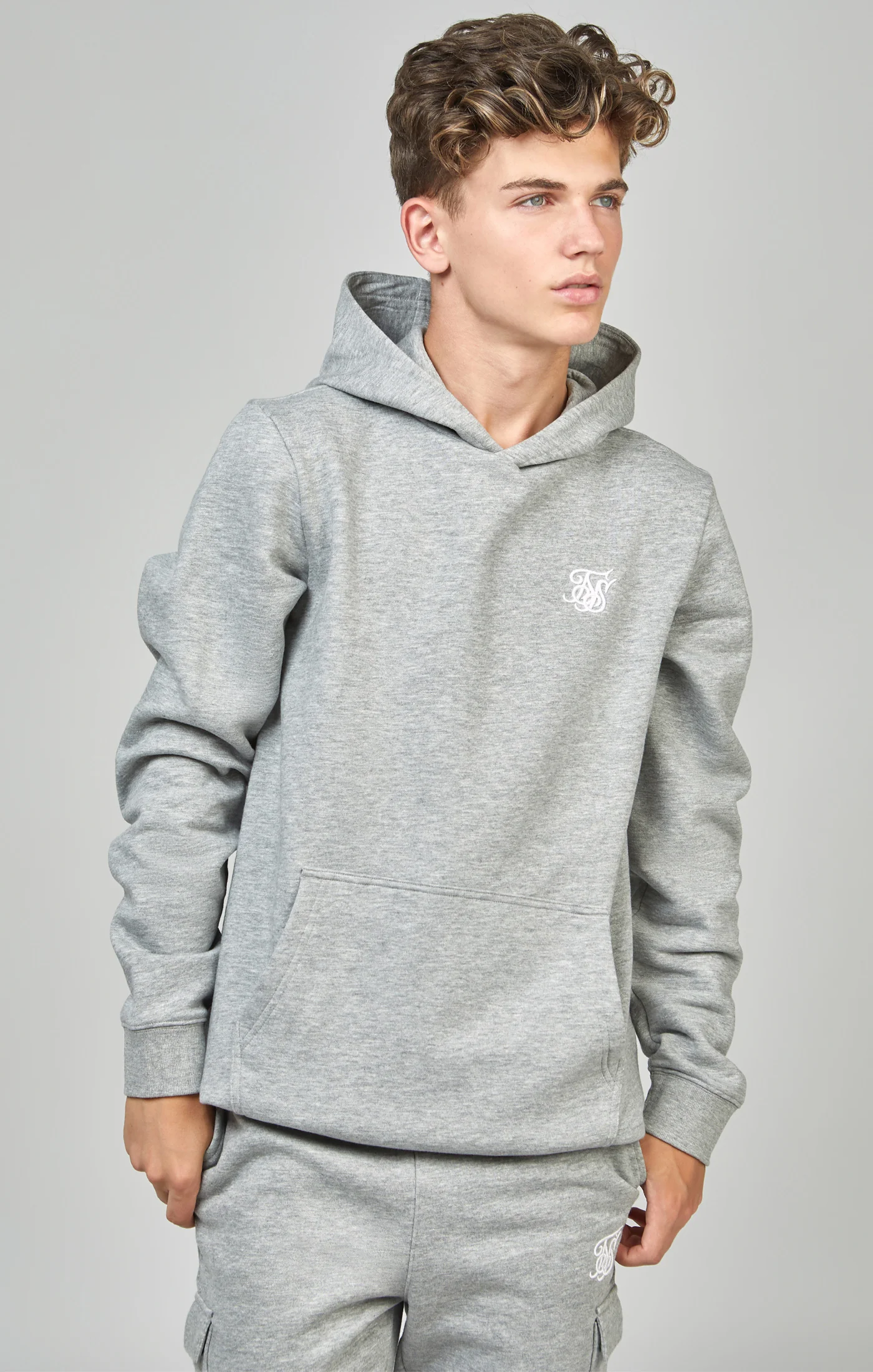 Boys Grey Essentials Hoodie - Image 4