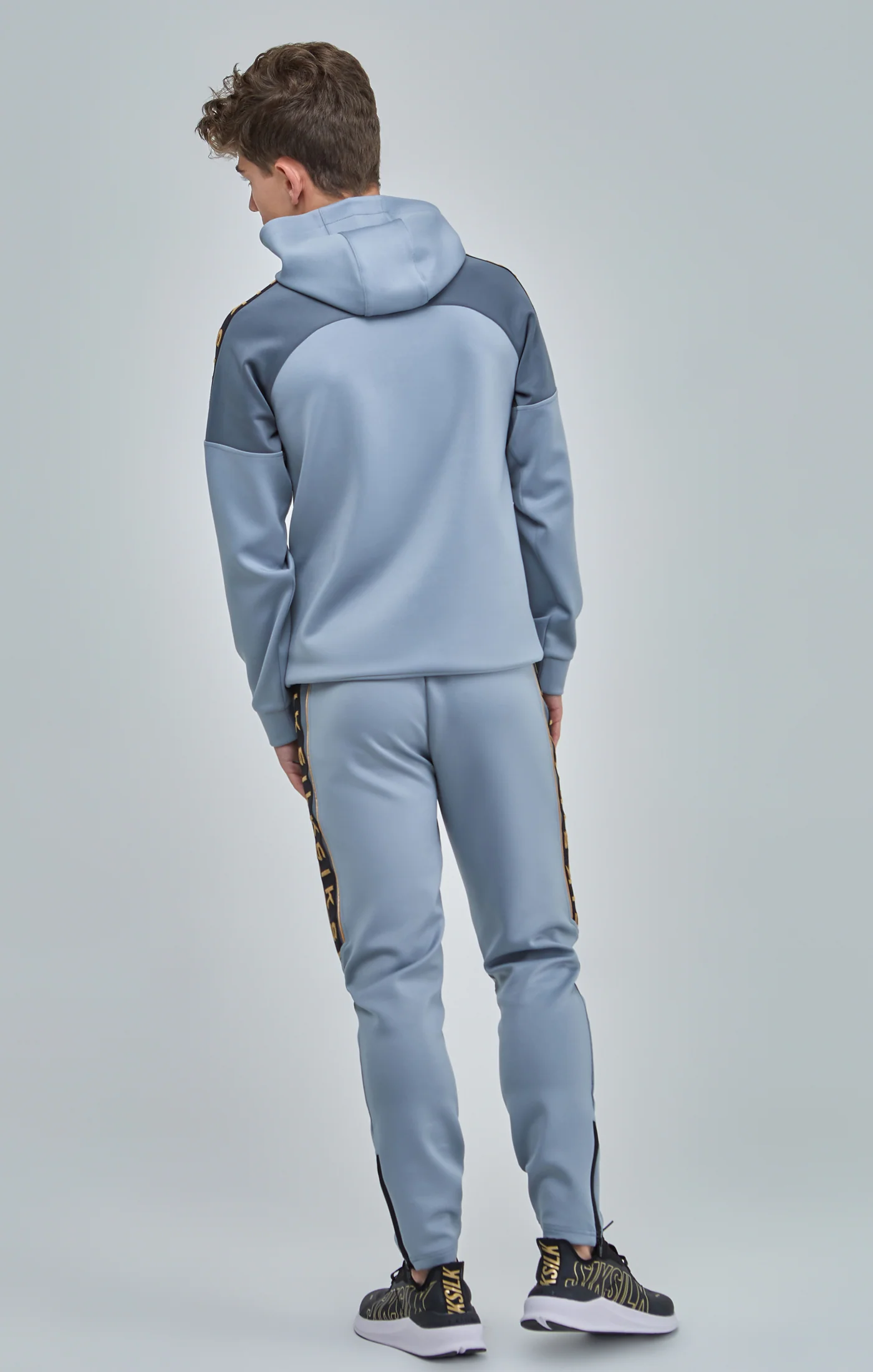 Boys Grey Taped Tracksuit - Image 5