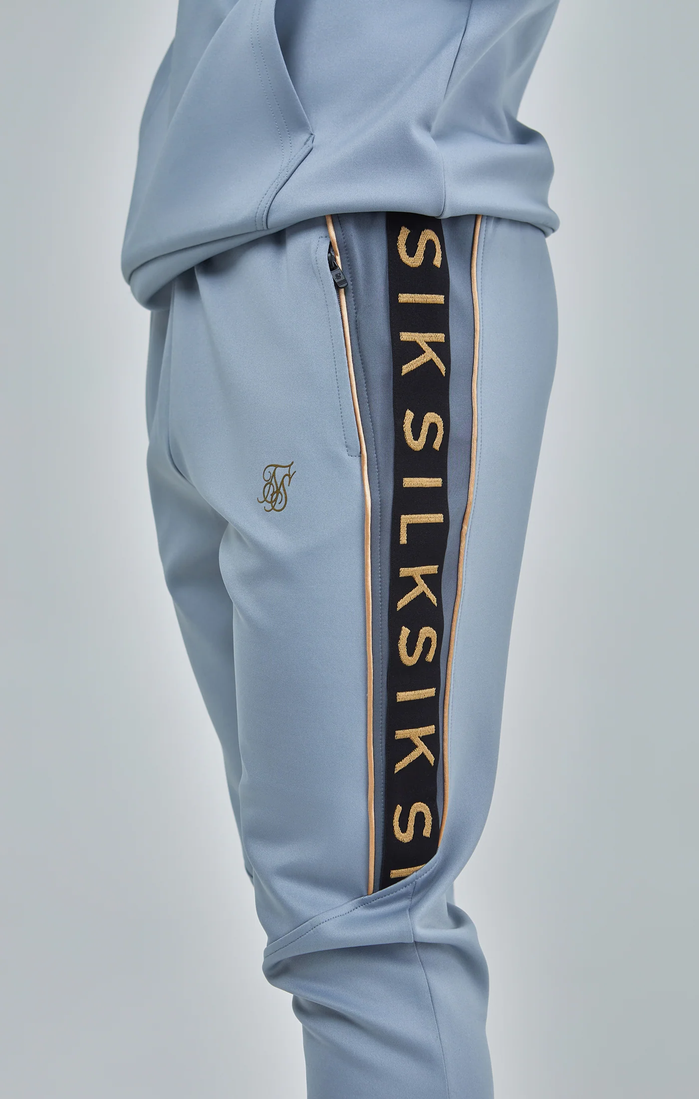 Boys Grey Taped Tracksuit - Image 7