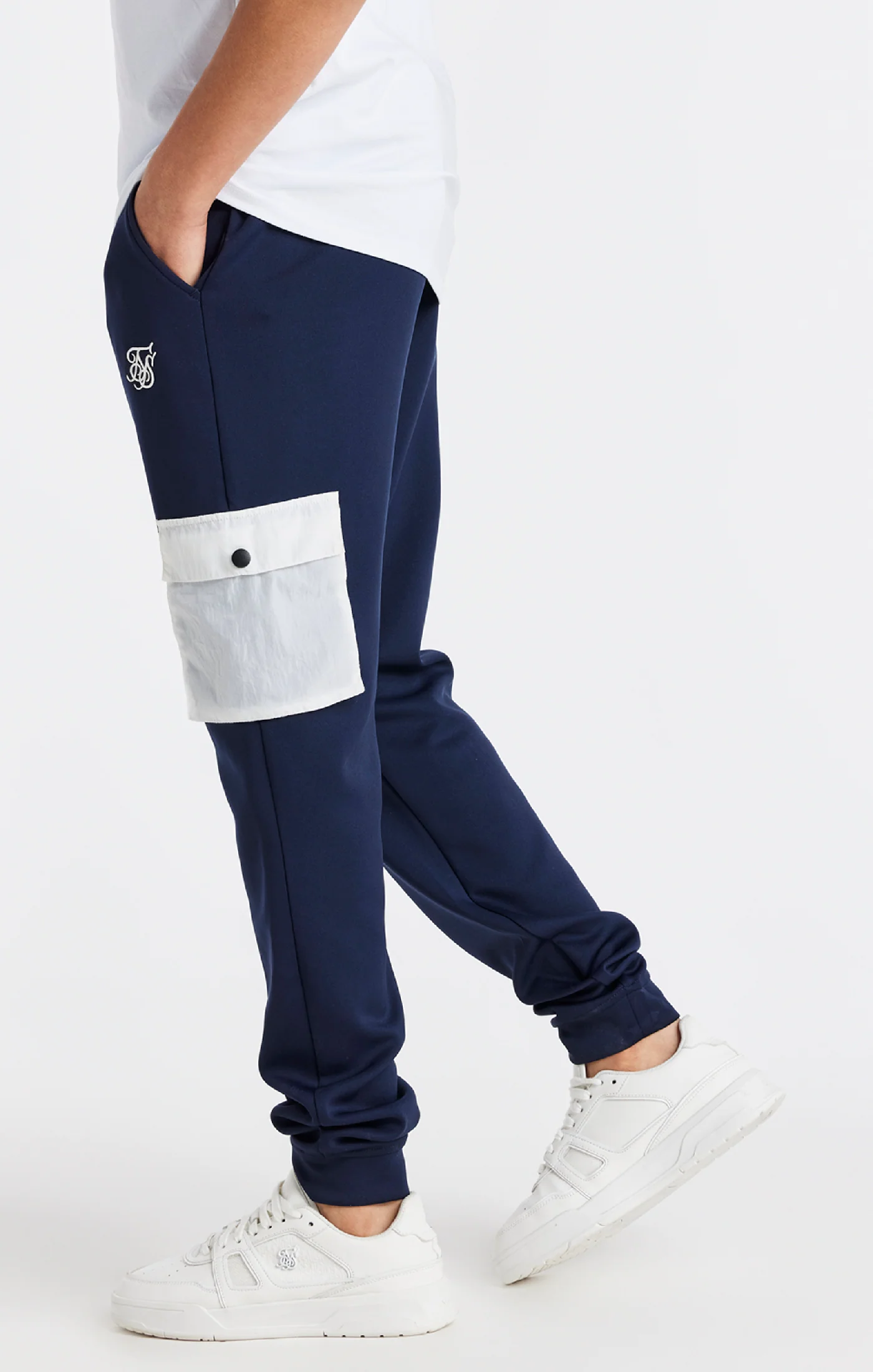 Boys Navy Pocket Cargo Pant - Image 2