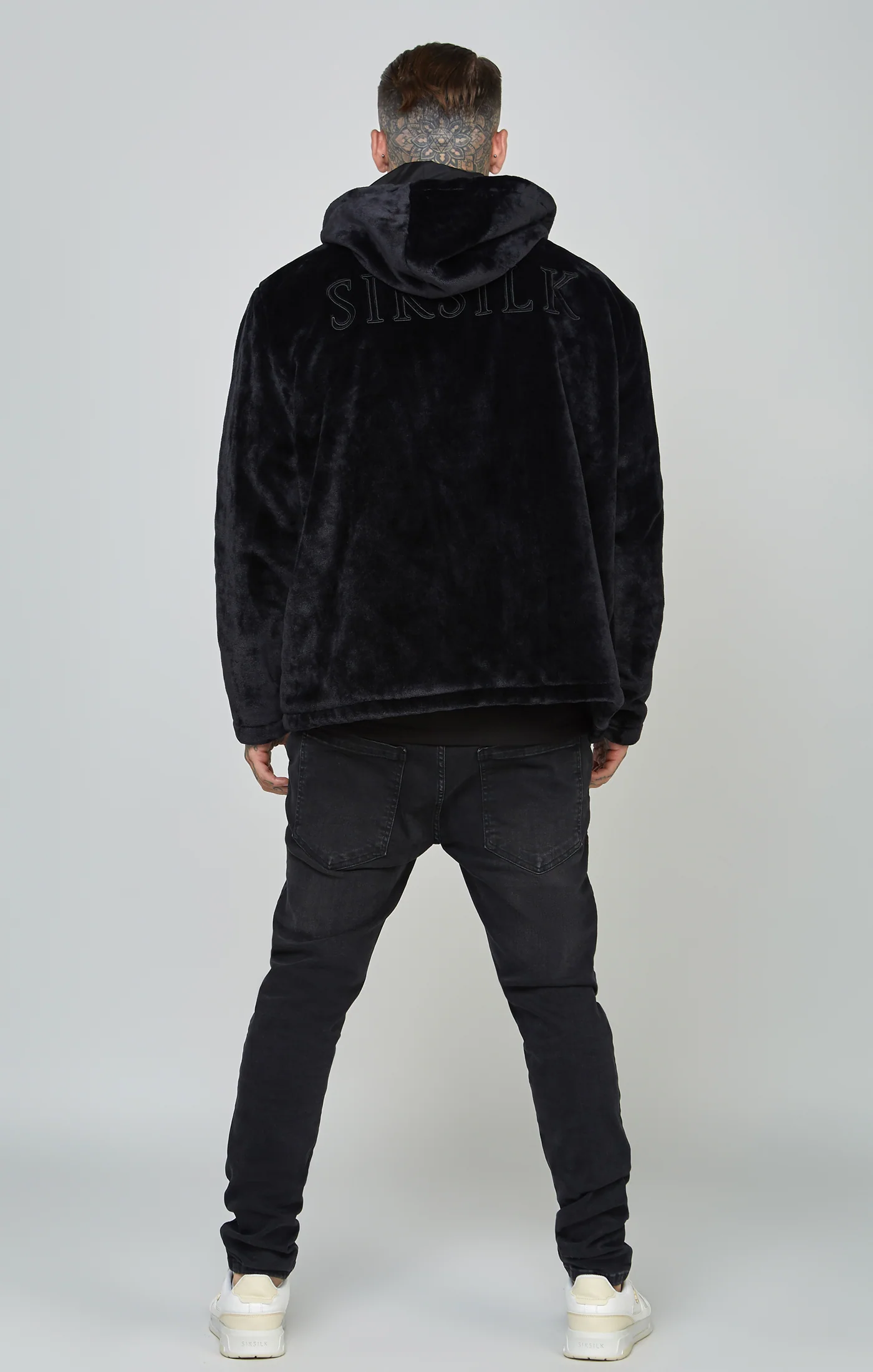 Branded Faux Fur Jacket - Image 5