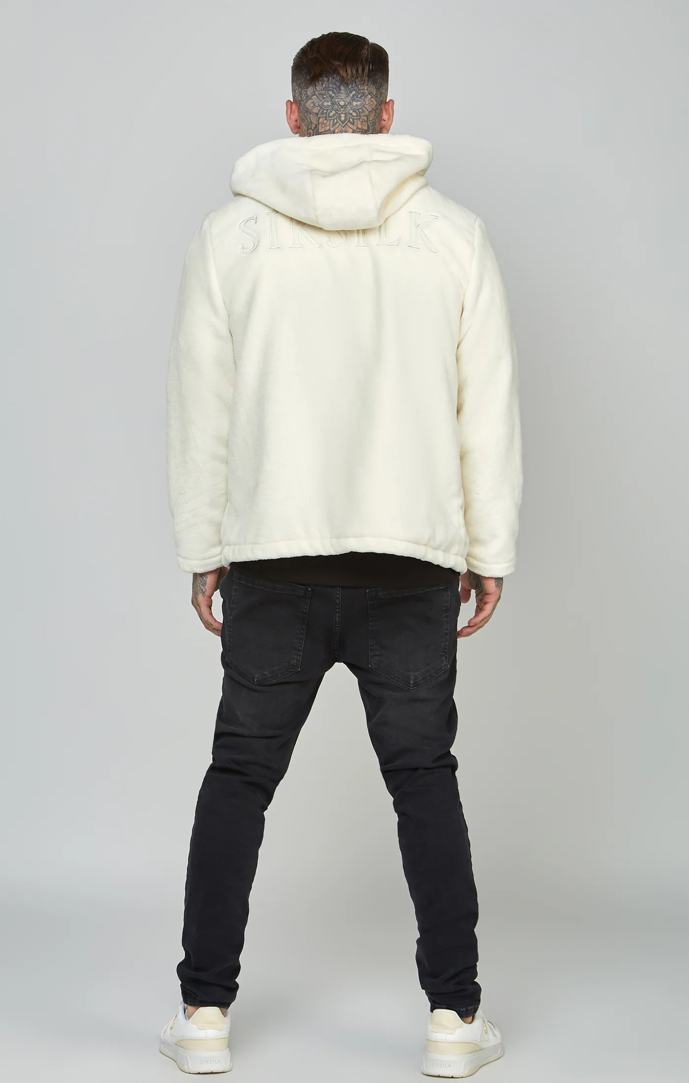Branded Faux Fur Jacket - Image 5