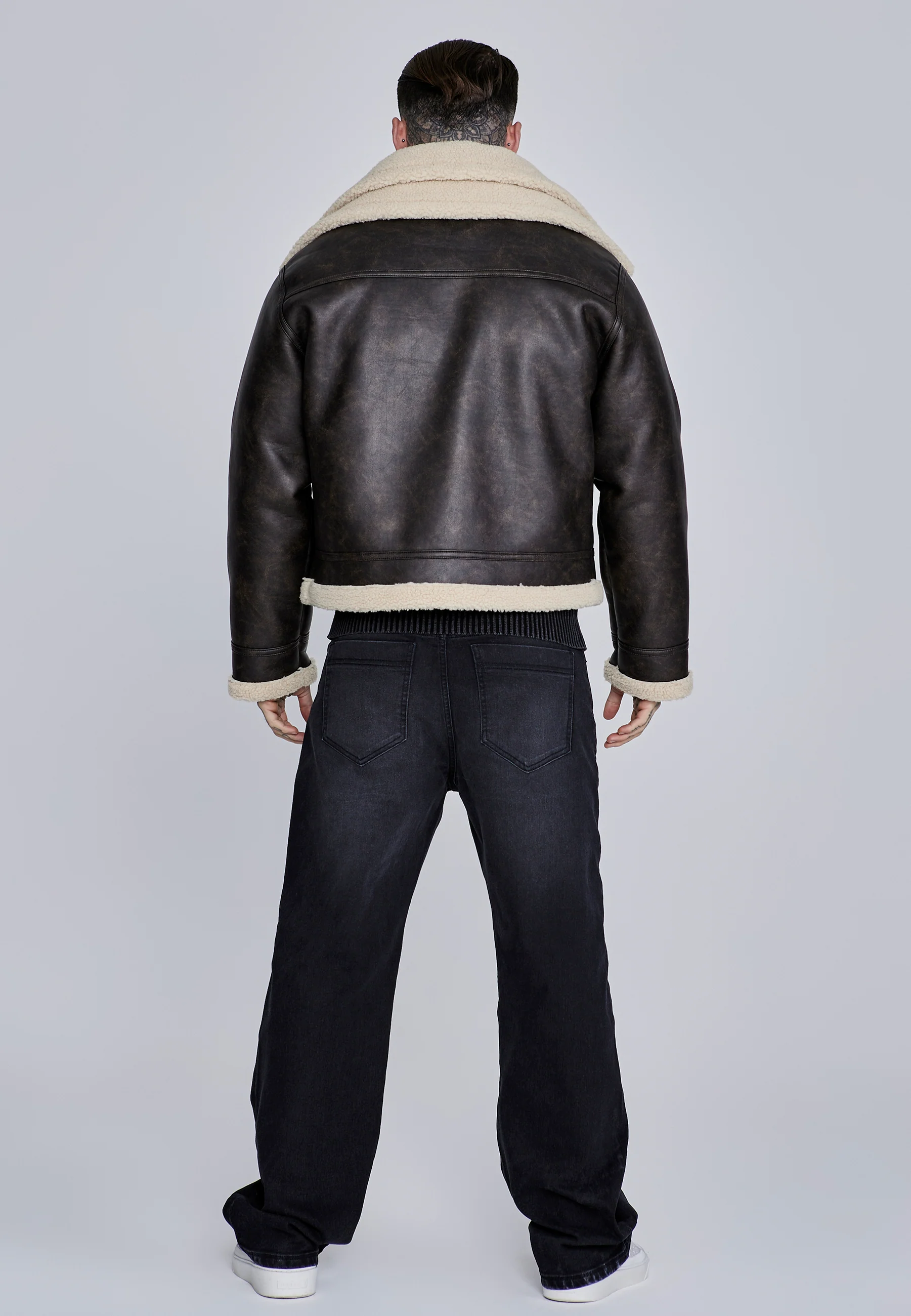 Brown Aviator Jacket - Image 6