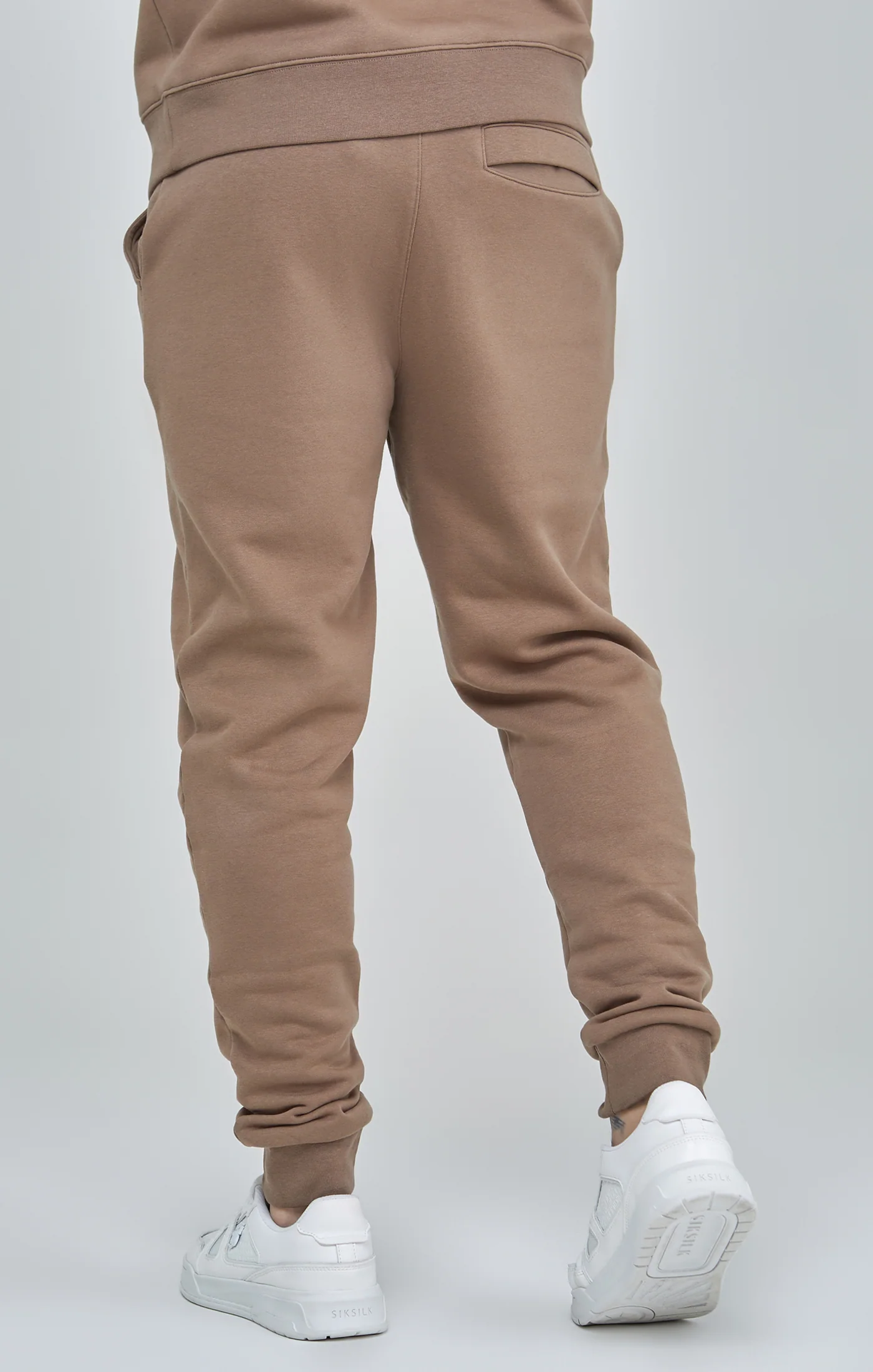 Brown Essential Cuffed Joggers - Image 4