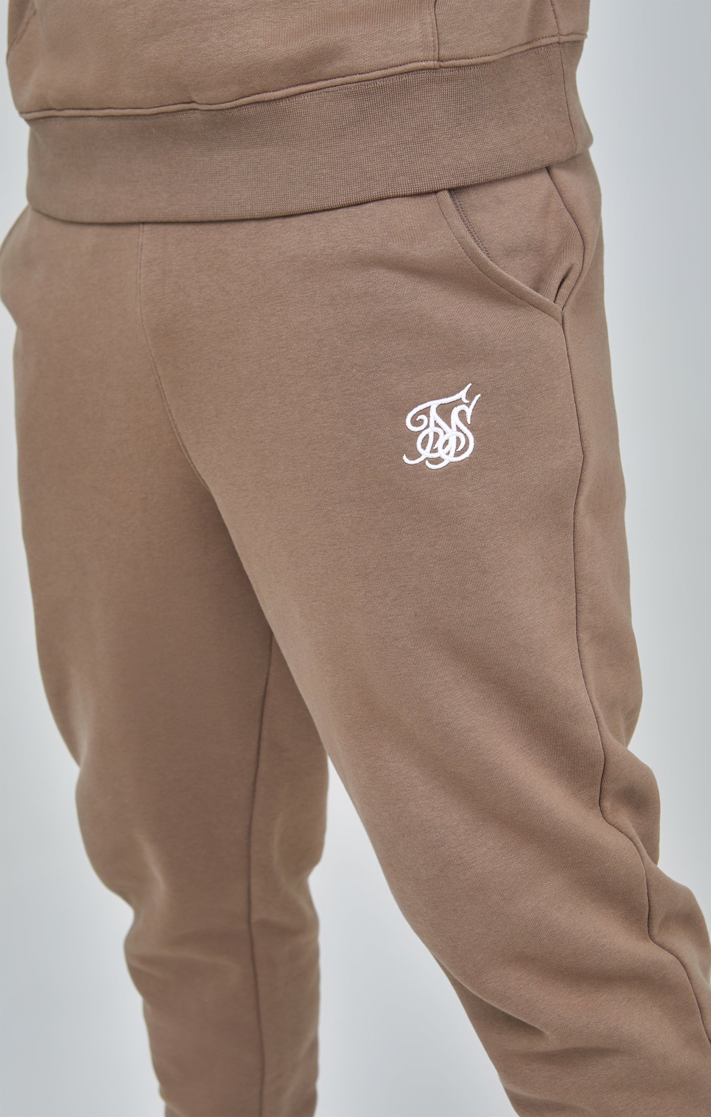Brown Essential Cuffed Joggers - Image 6
