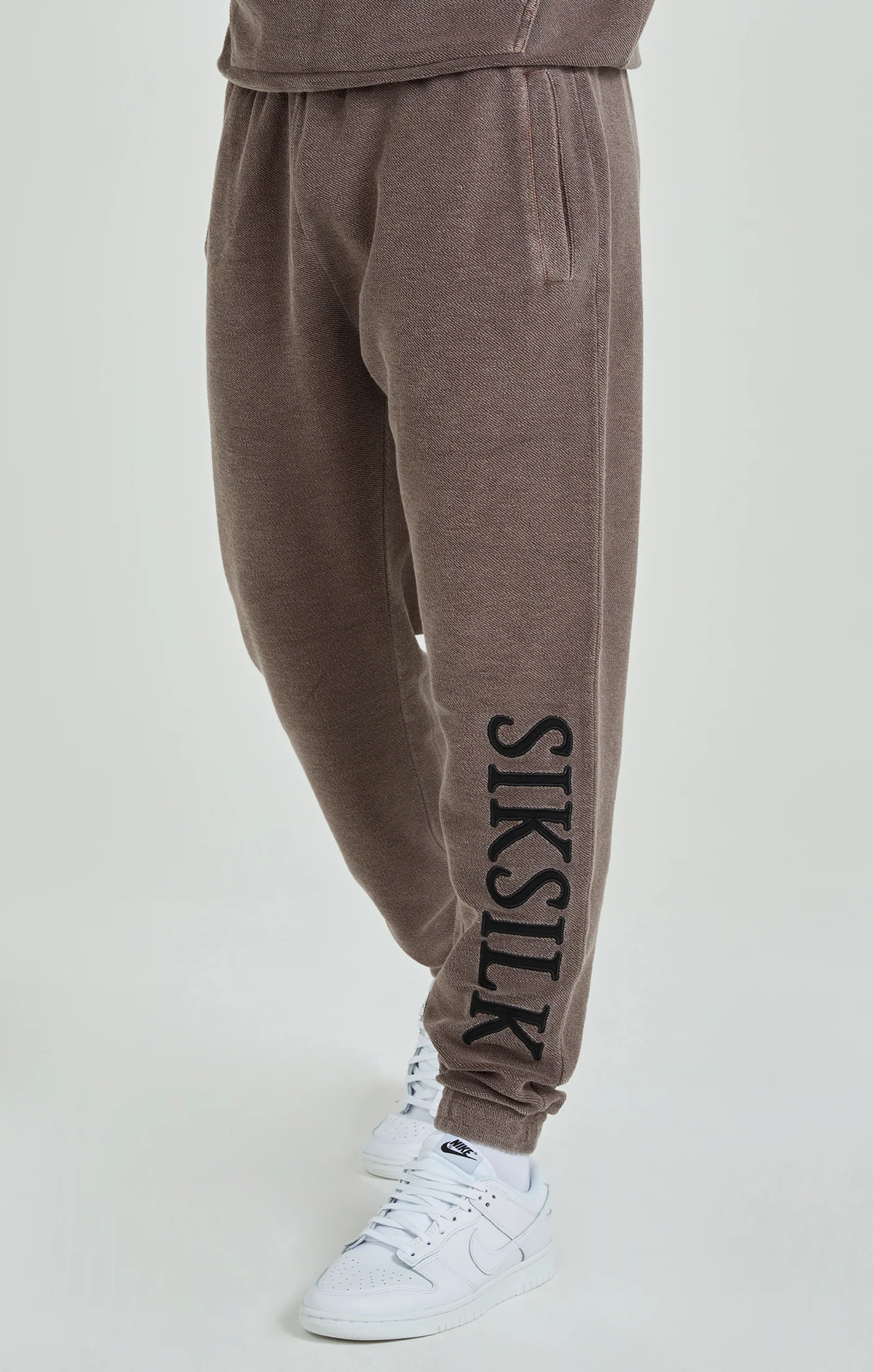 Brown Heavyweight Loopback Relaxed Joggers