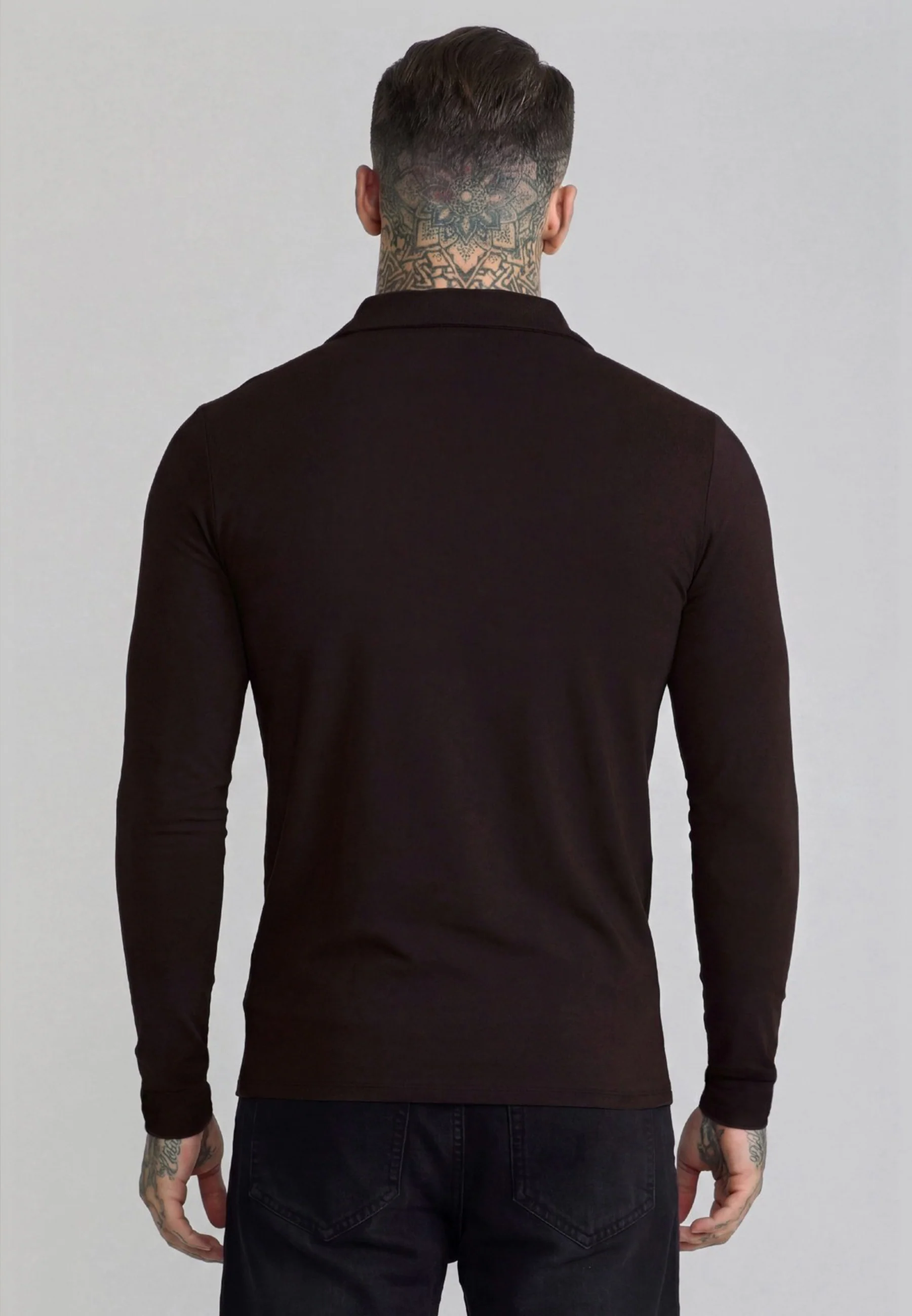Brown LS Revere Polo - Image 5