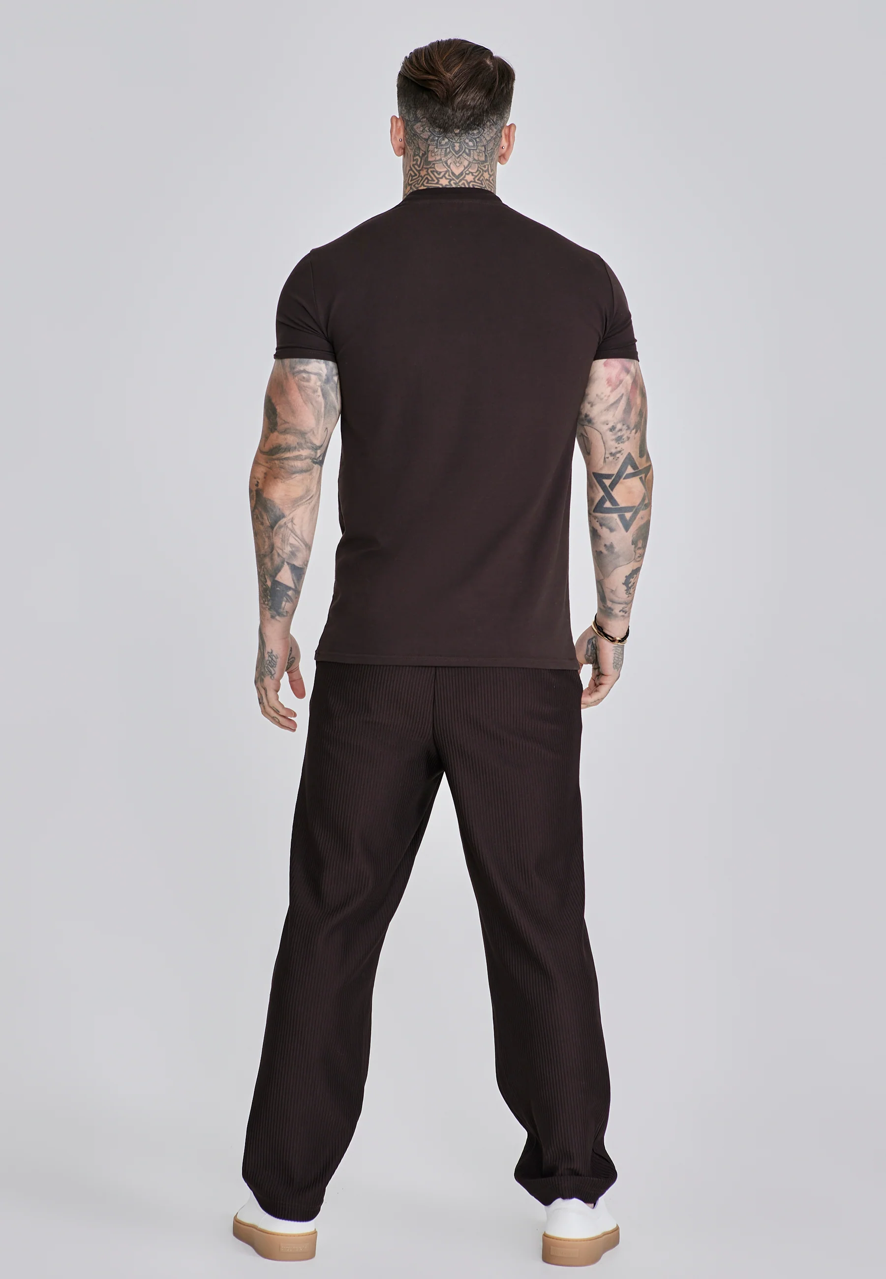 Brown Muscle Fit T-Shirt - Image 5