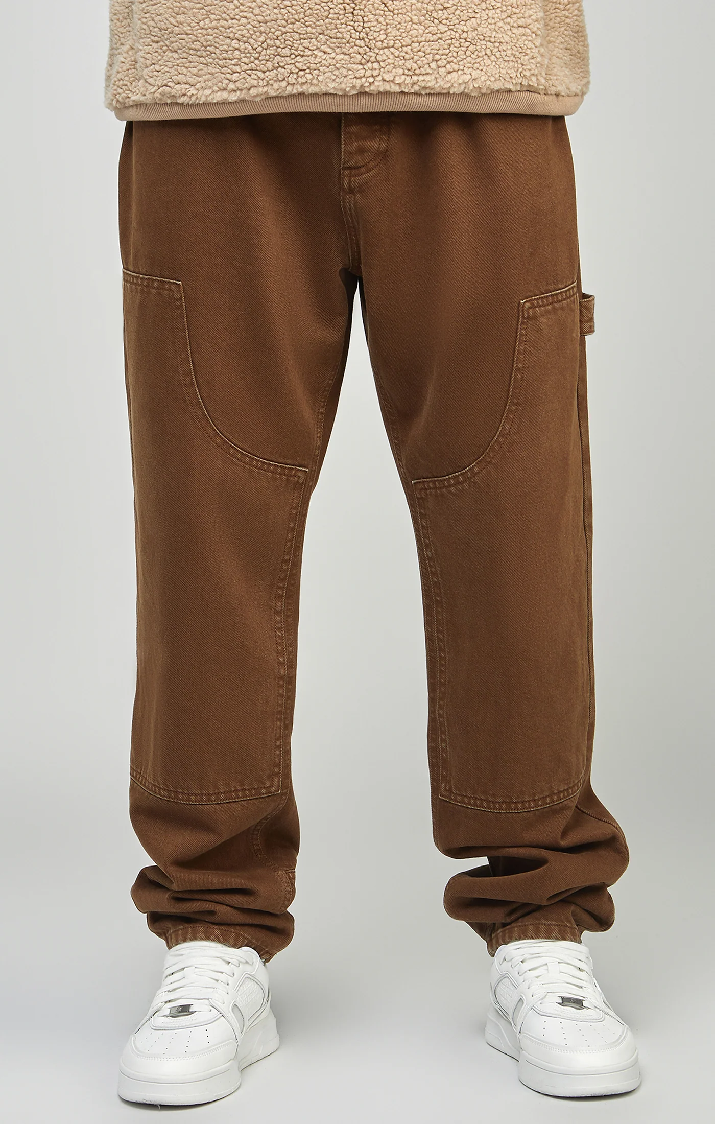 Brown Straight Fit Carpenter Denim - Image 3