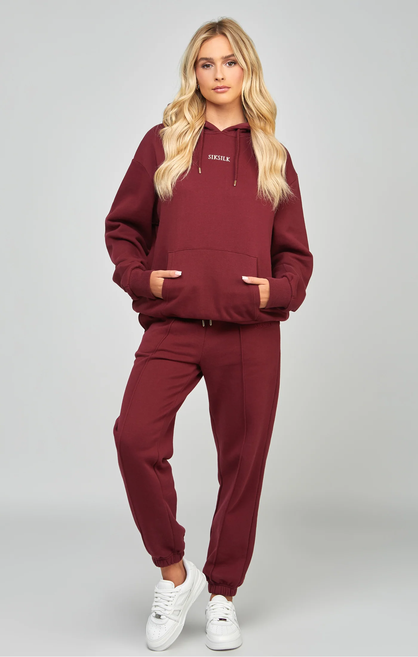 Burgundy Oversized Hoodie - Image 3