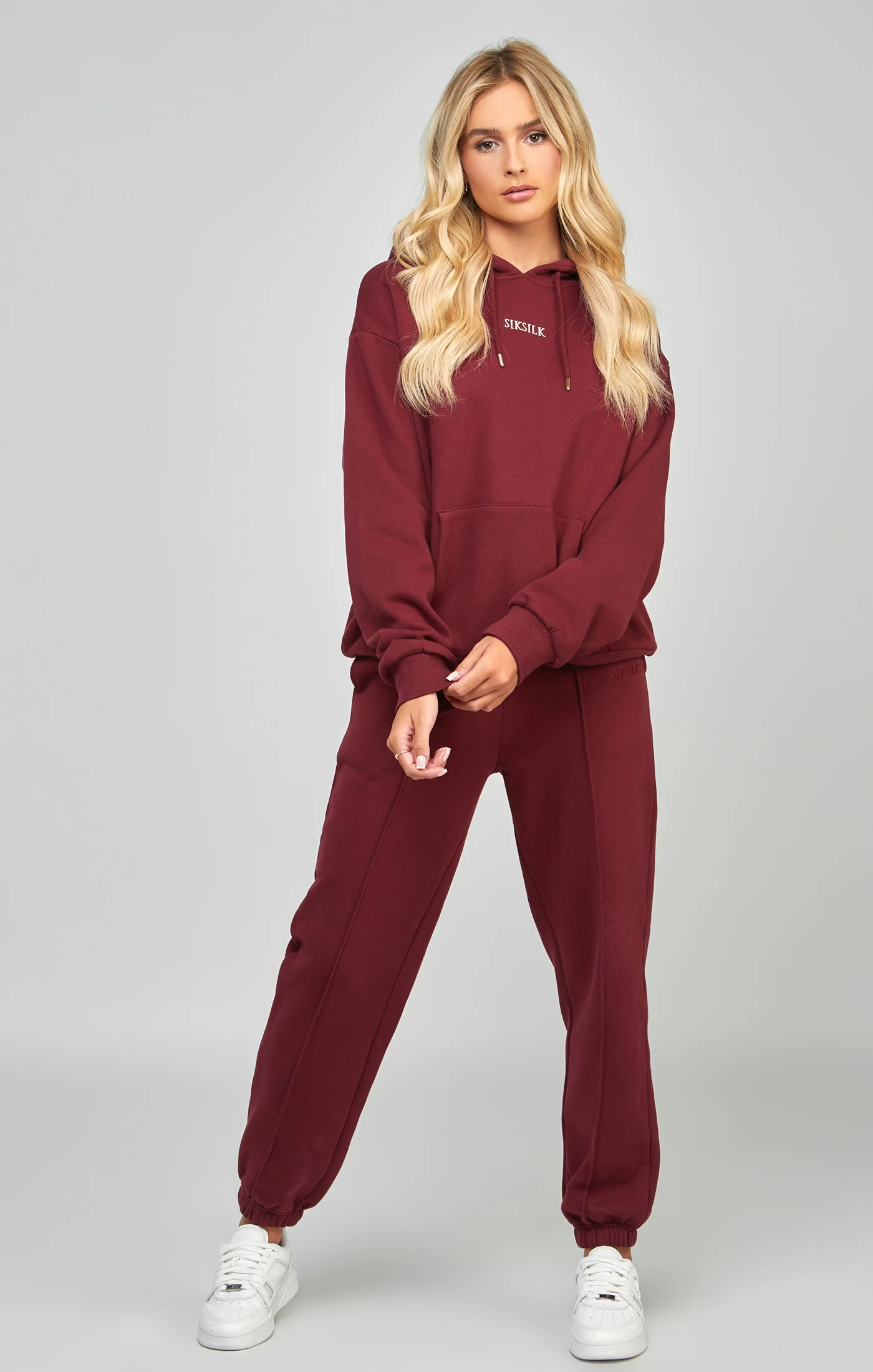 Burgundy Oversized Hoodie - Image 6