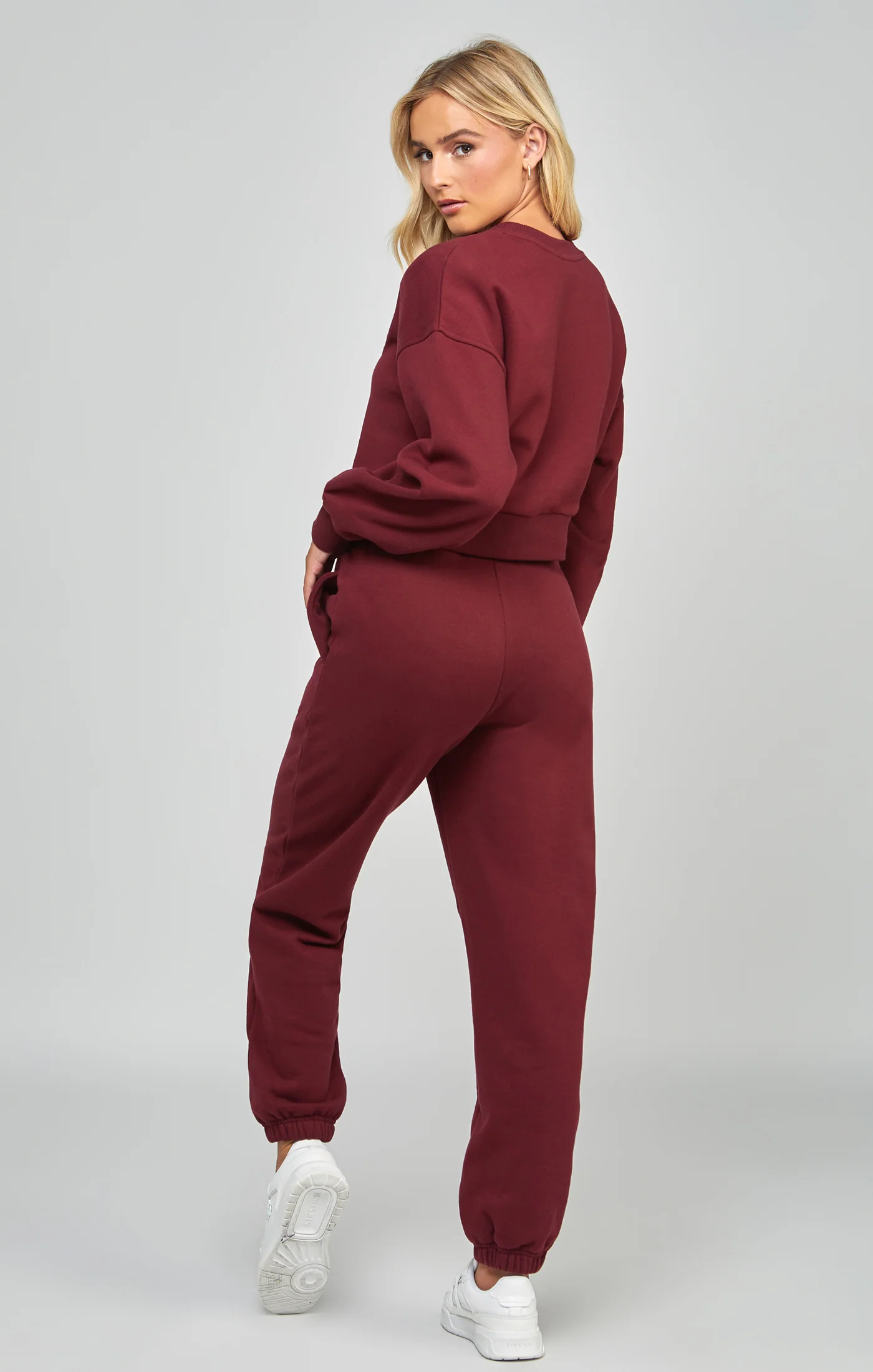 Burgundy Oversized Joggers - Image 5
