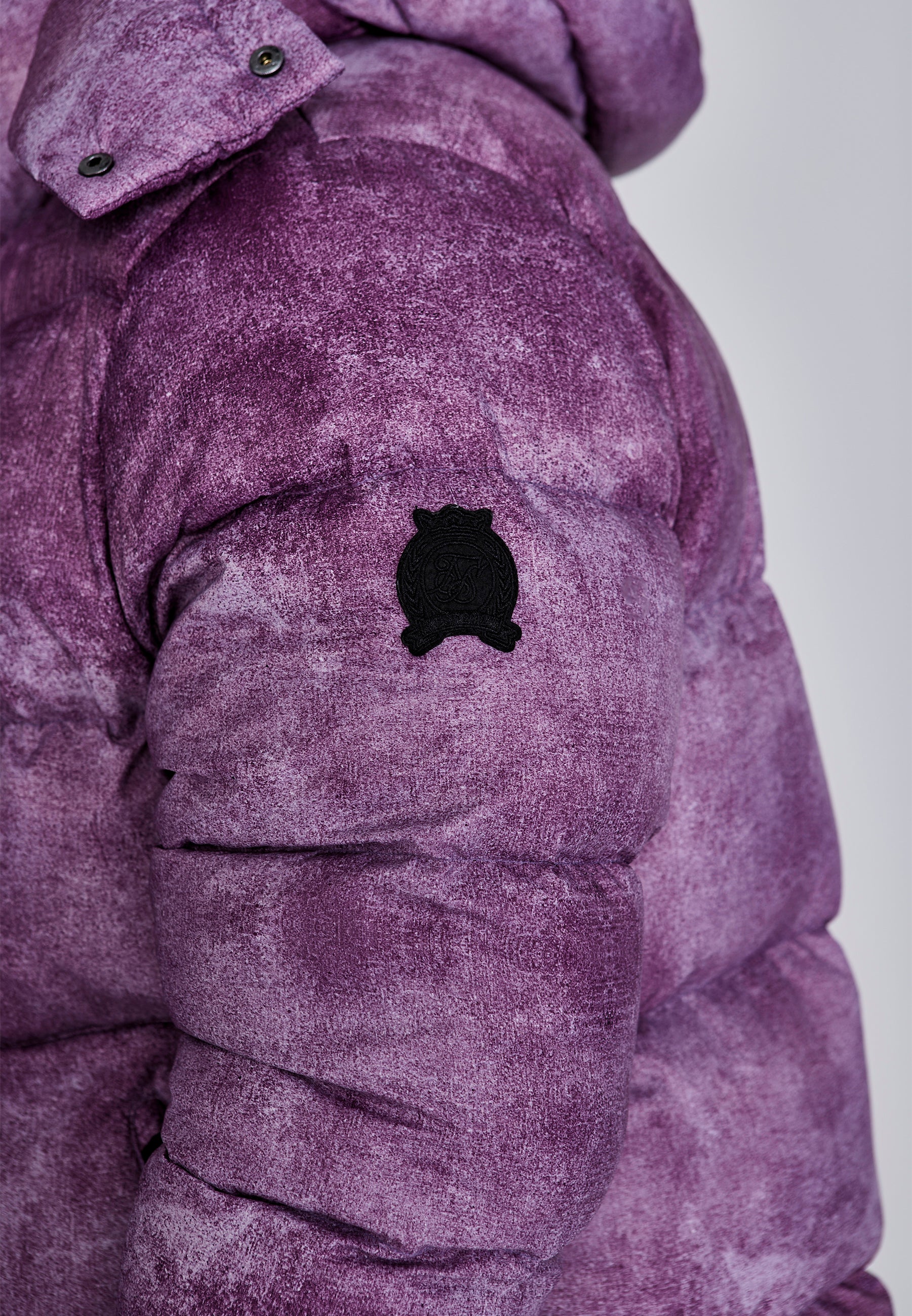 Burgundy Puffer Jacket - Image 3