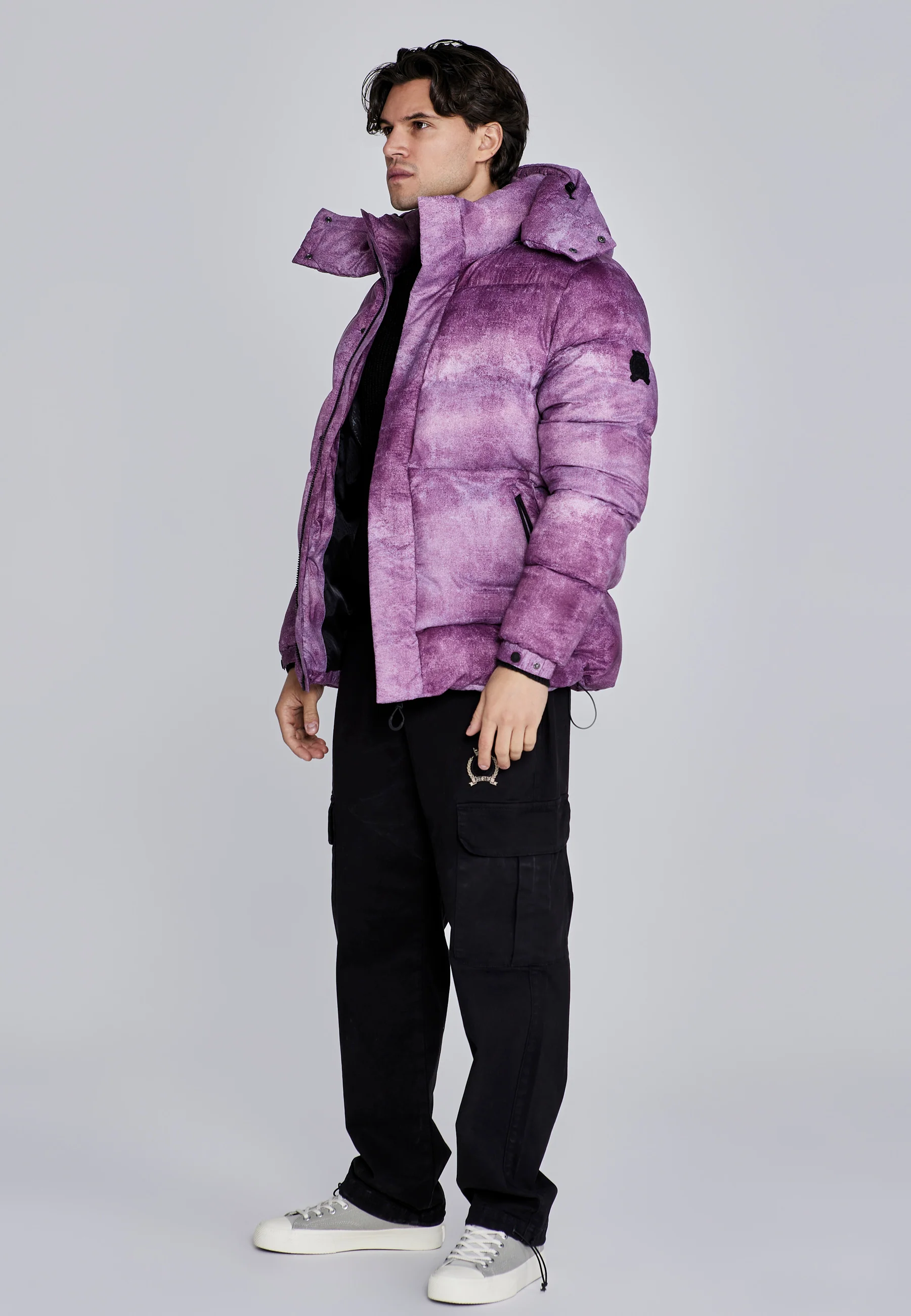 Burgundy Puffer Jacket - Image 4