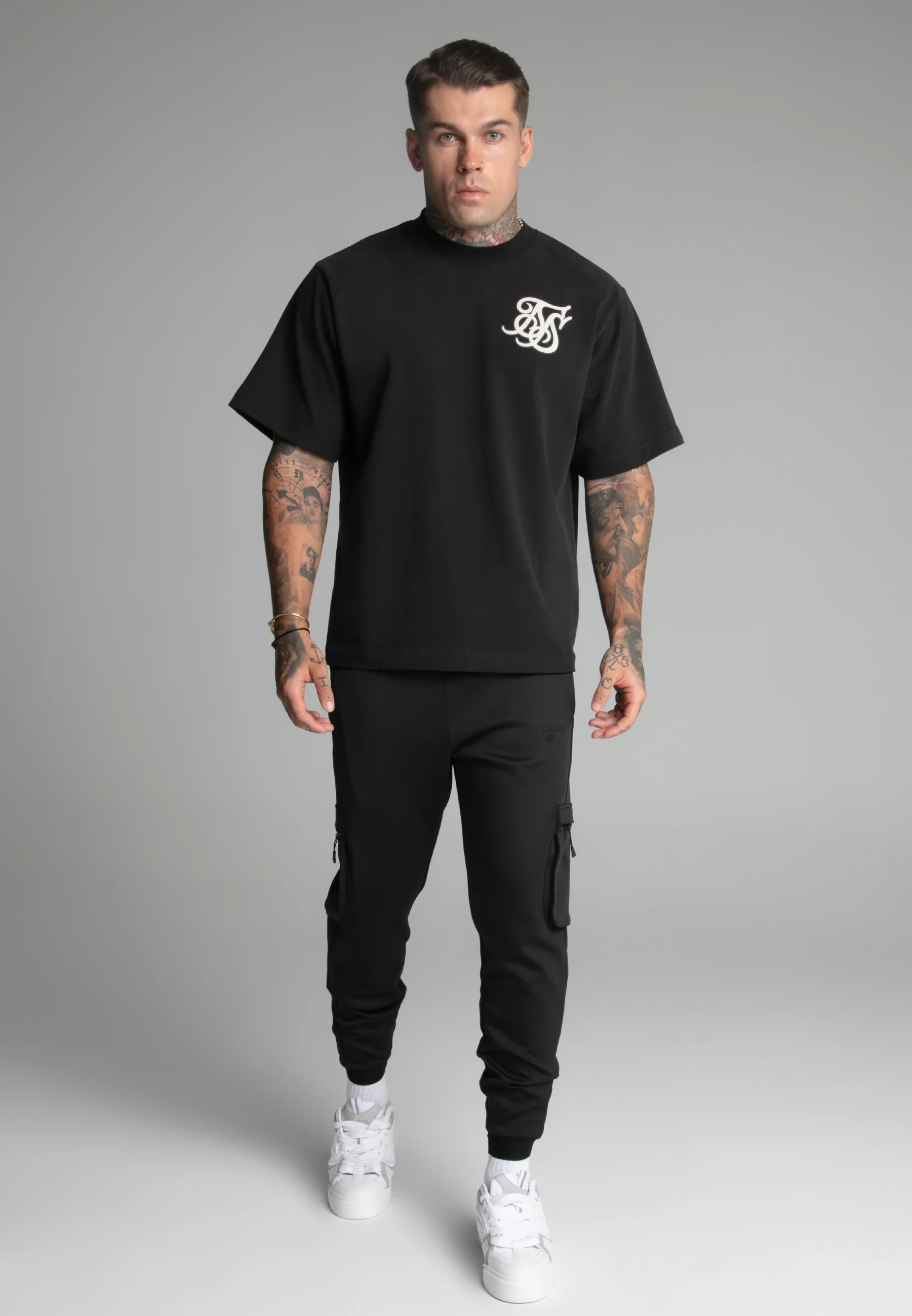 Black Cargo Joggers - Image 2