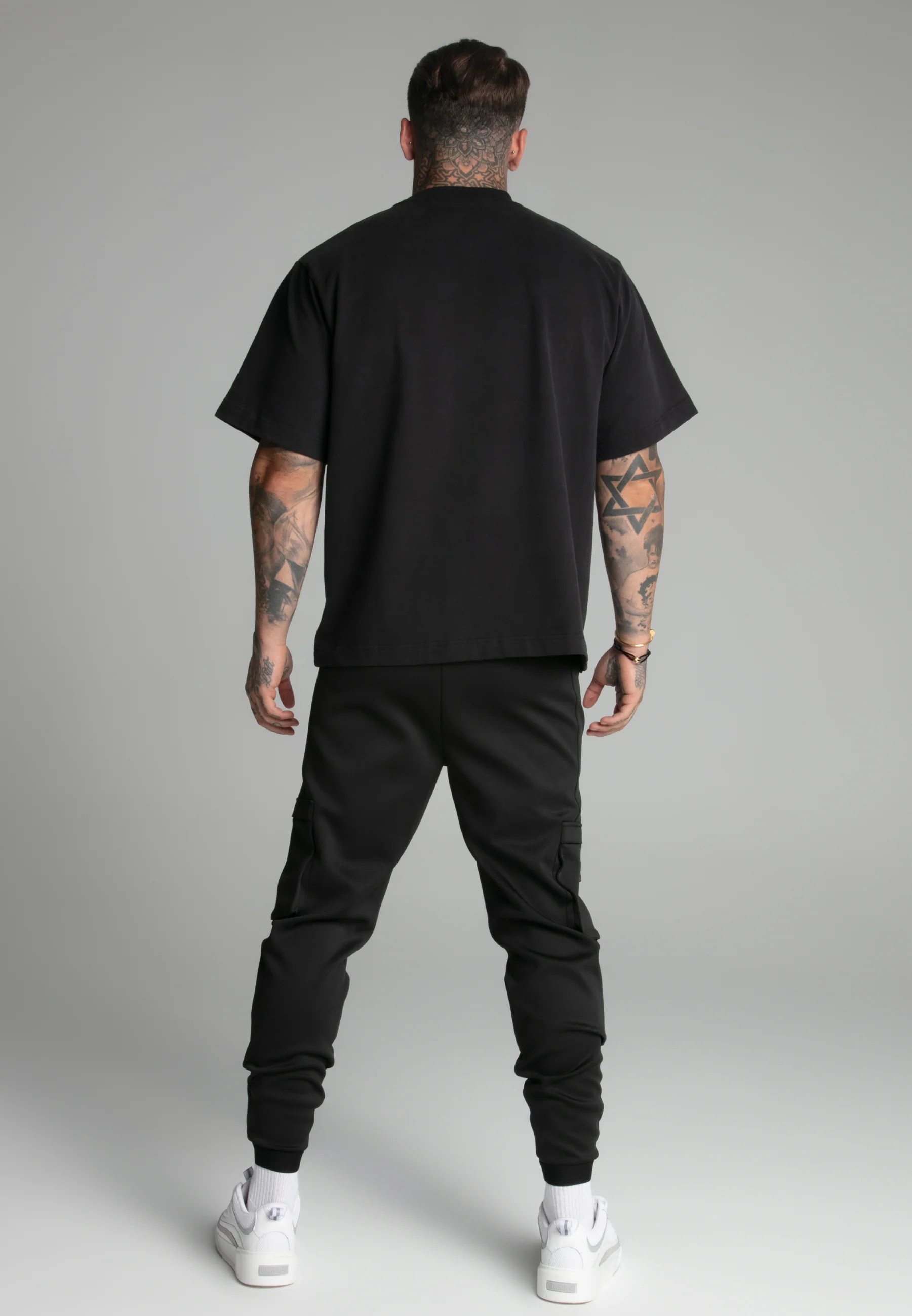 Black Cargo Joggers - Image 5