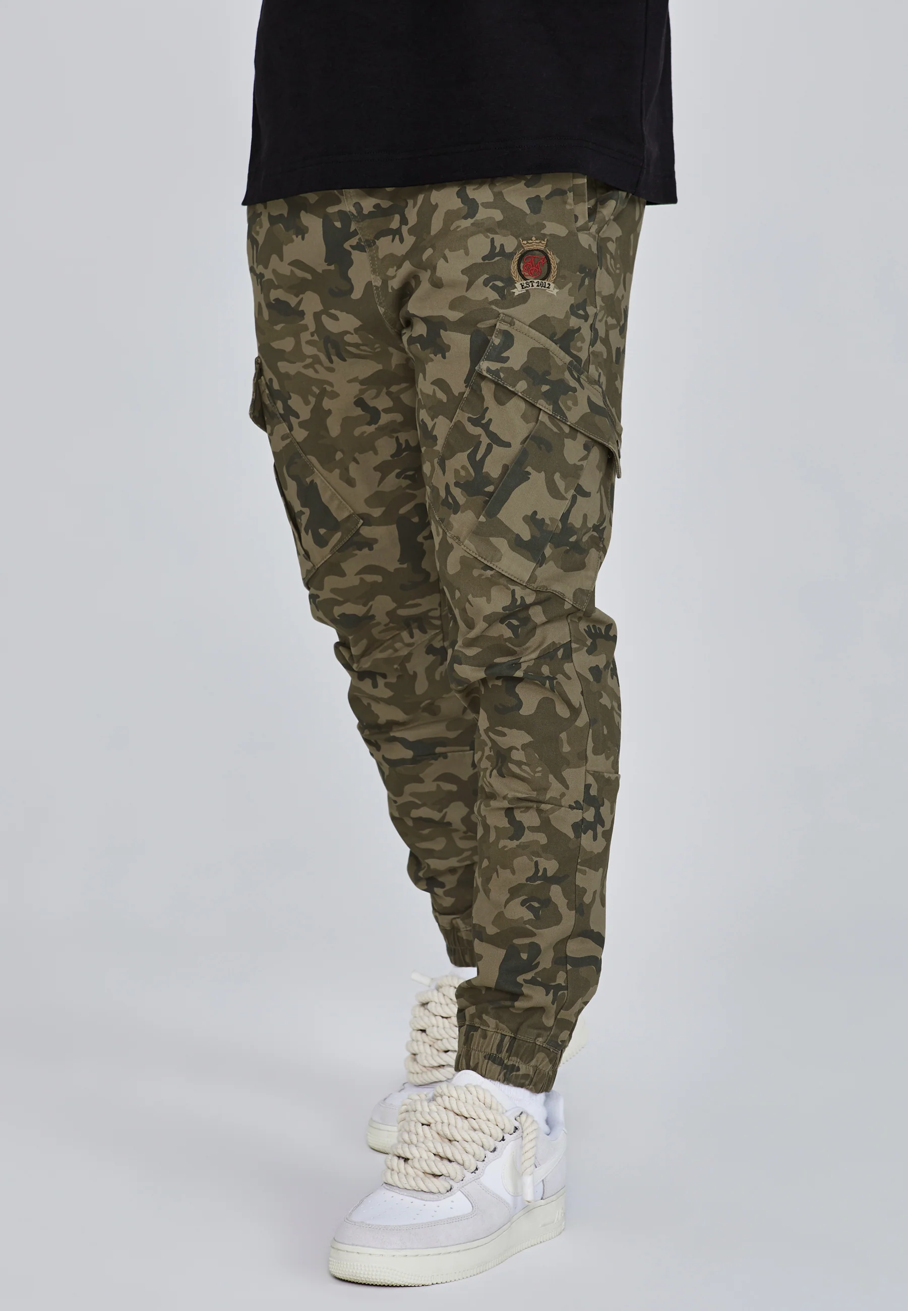 Green Camo Cargo Pants