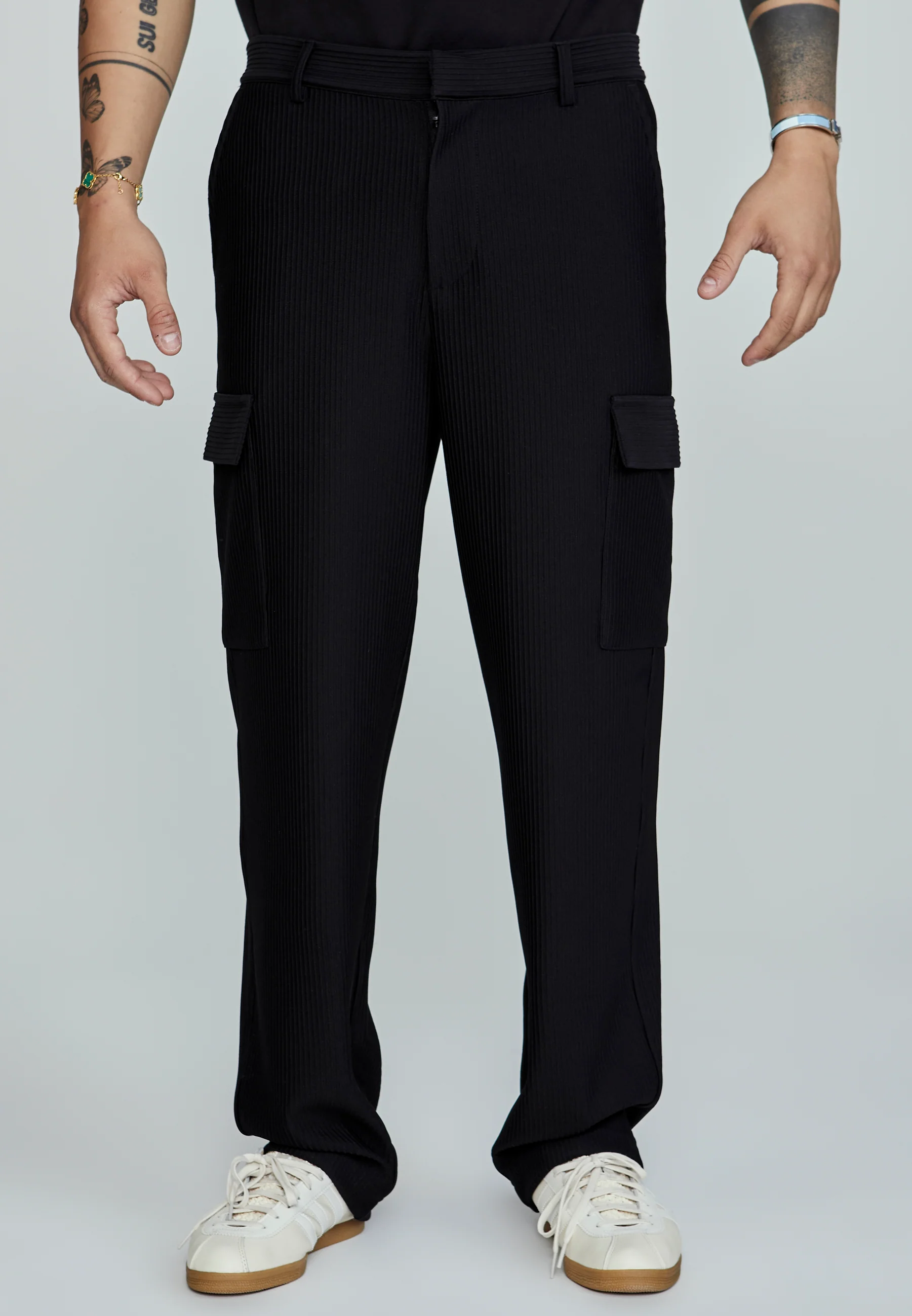 Black Cargo Pants - Image 4