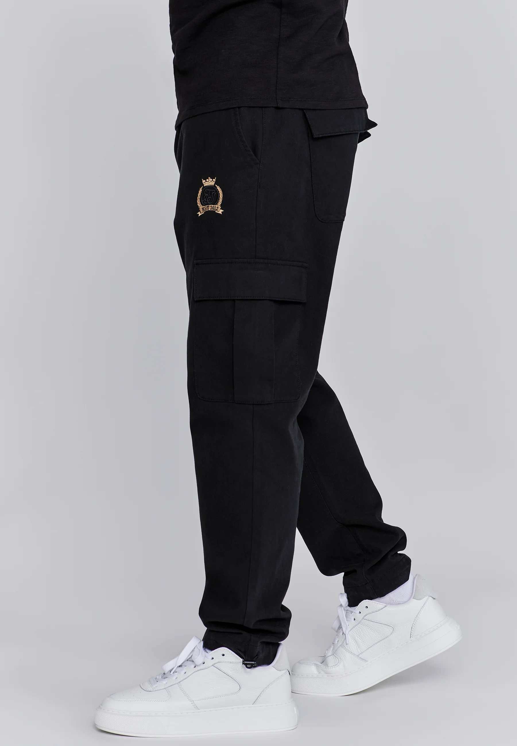 Black Cargo Pants - Image 2