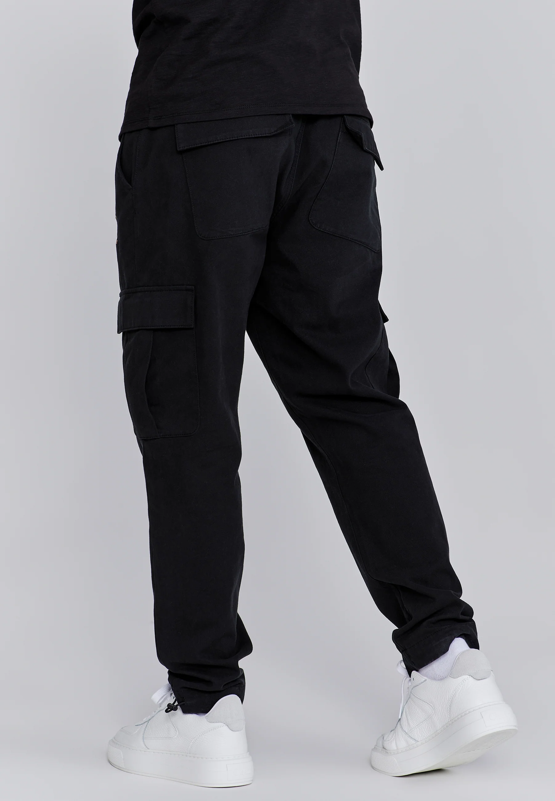 Black Cargo Pants - Image 3