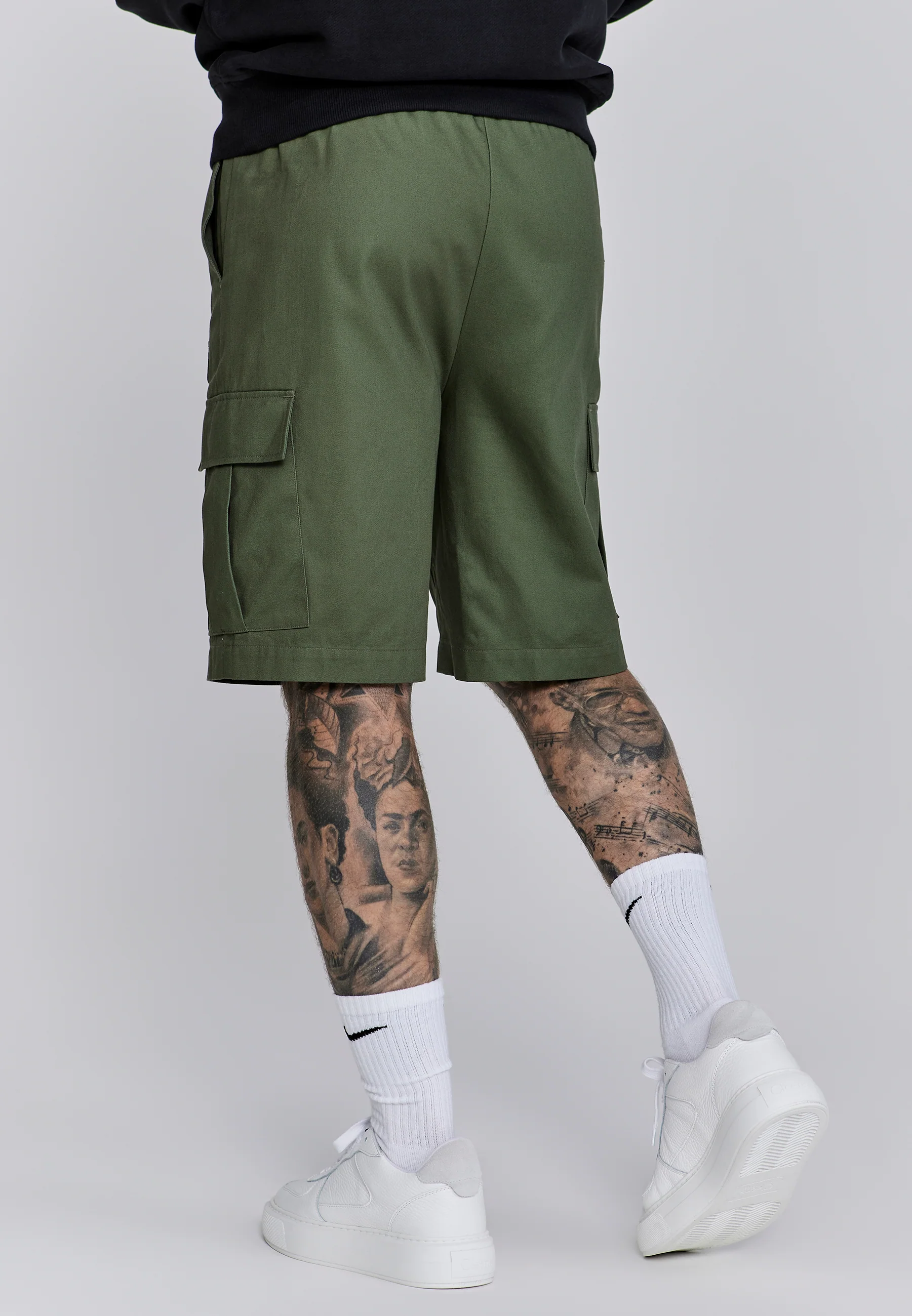 Green Cargo Shorts - Image 3