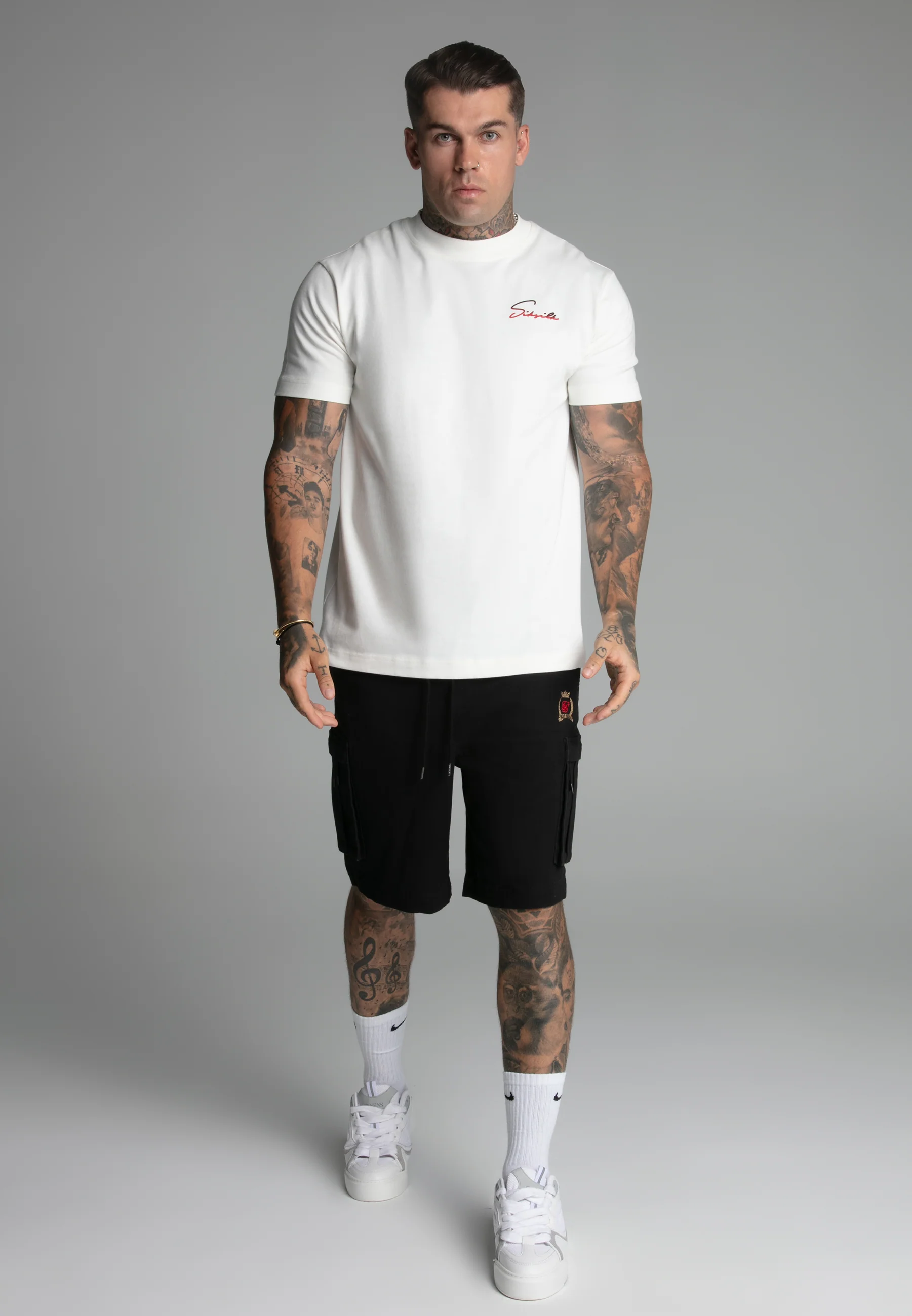 Black Cargo Shorts - Image 2