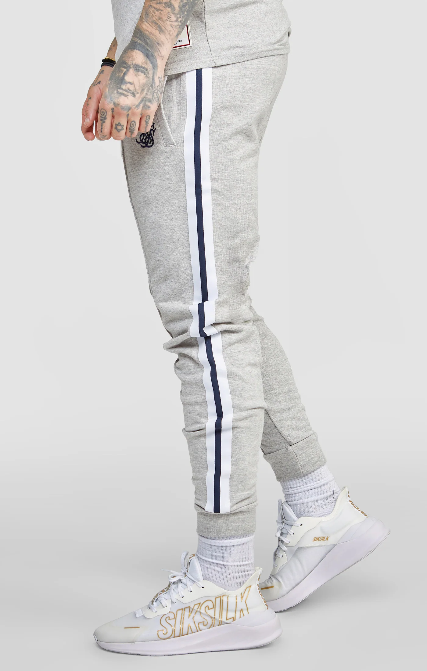 Grey Marl Collegiate Jogger - Image 2