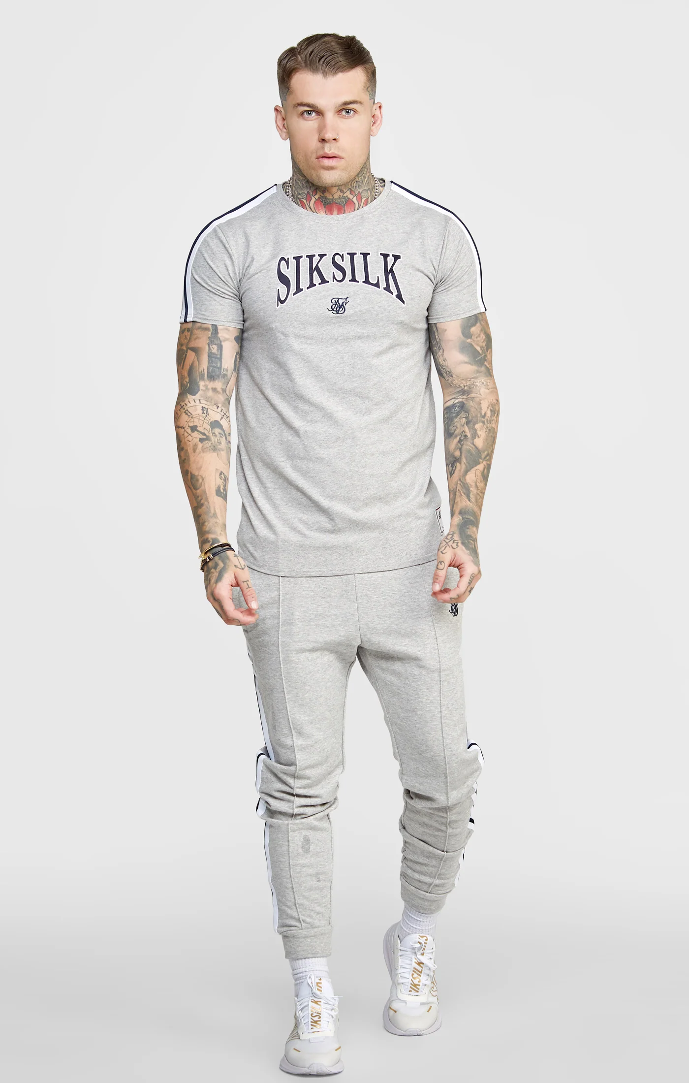 Grey Collegiate Muscle Fit T-Shirt - Image 3