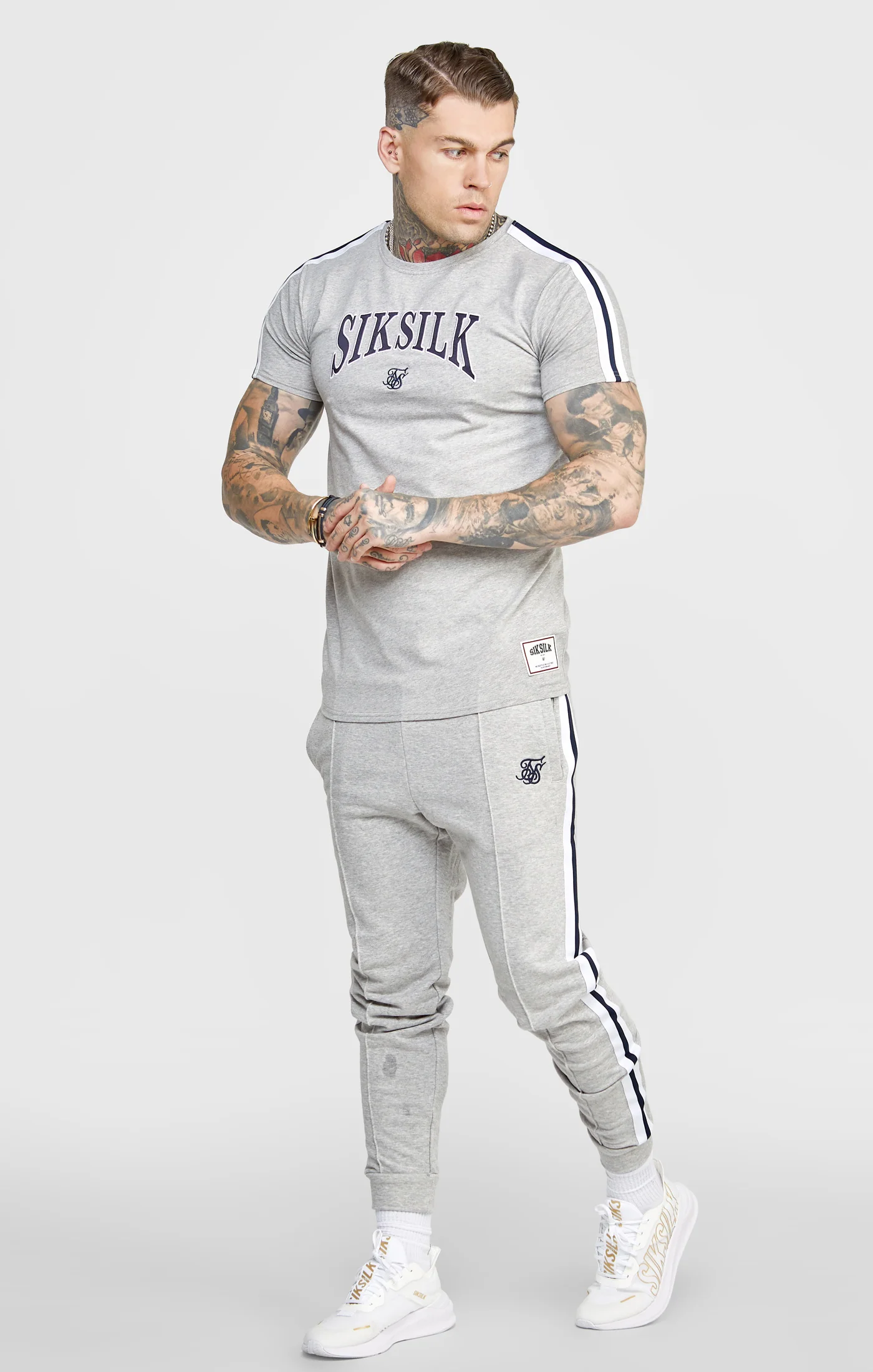 Grey Collegiate Muscle Fit T-Shirt - Image 4