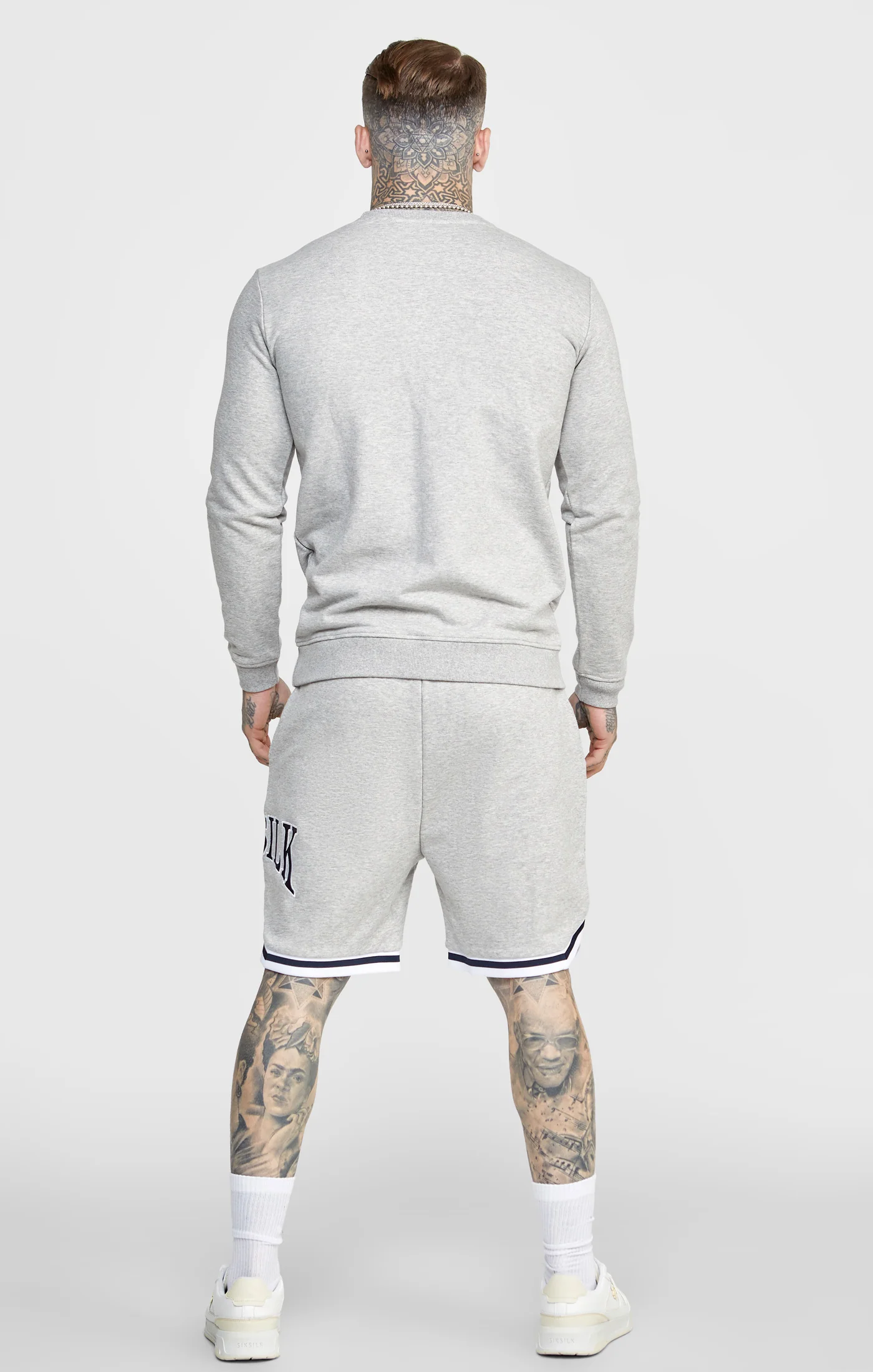 Grey Marl Collegiate Sweatshirt - Image 5