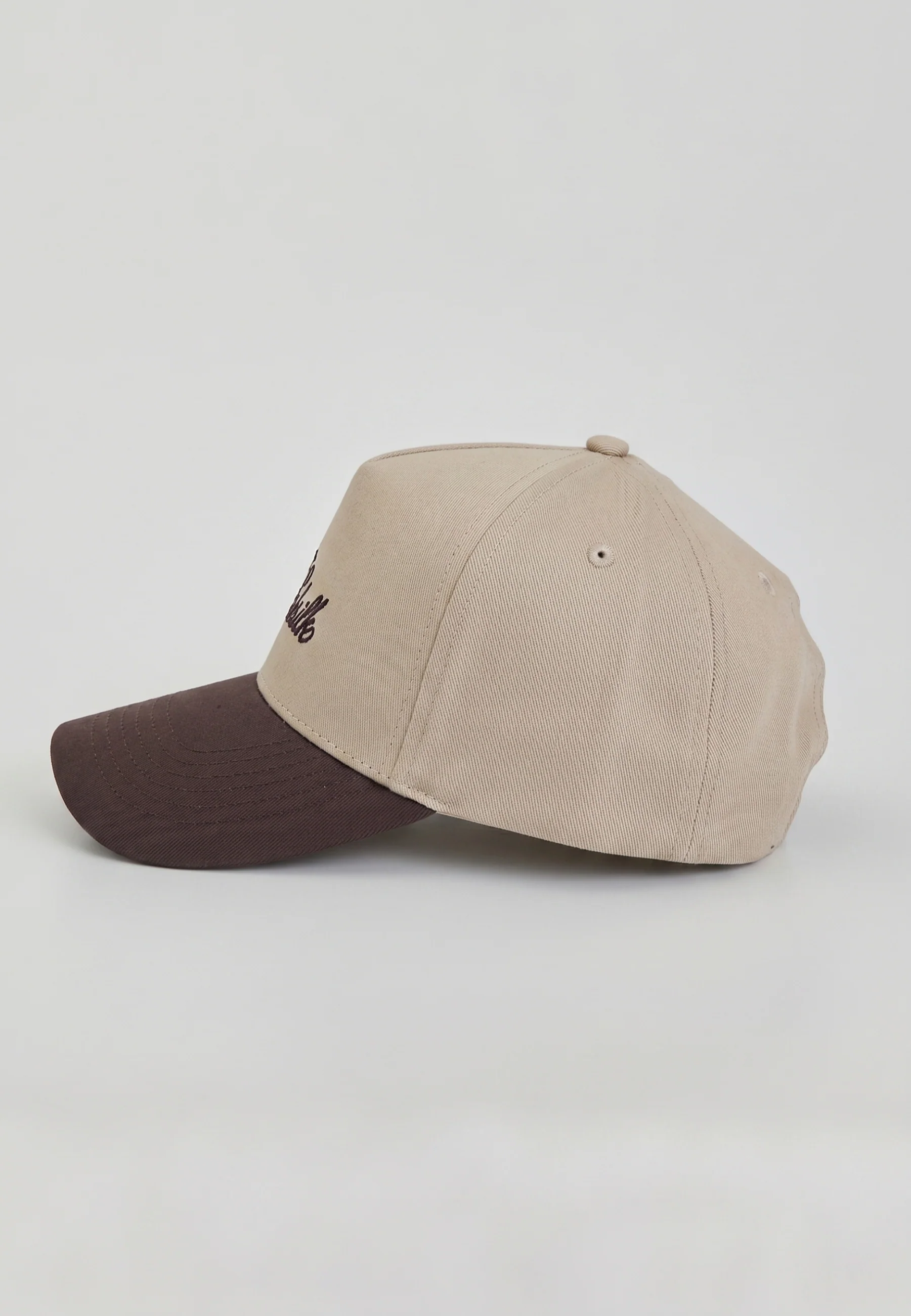 Beige and Brown Core Cotton Cap - Image 3