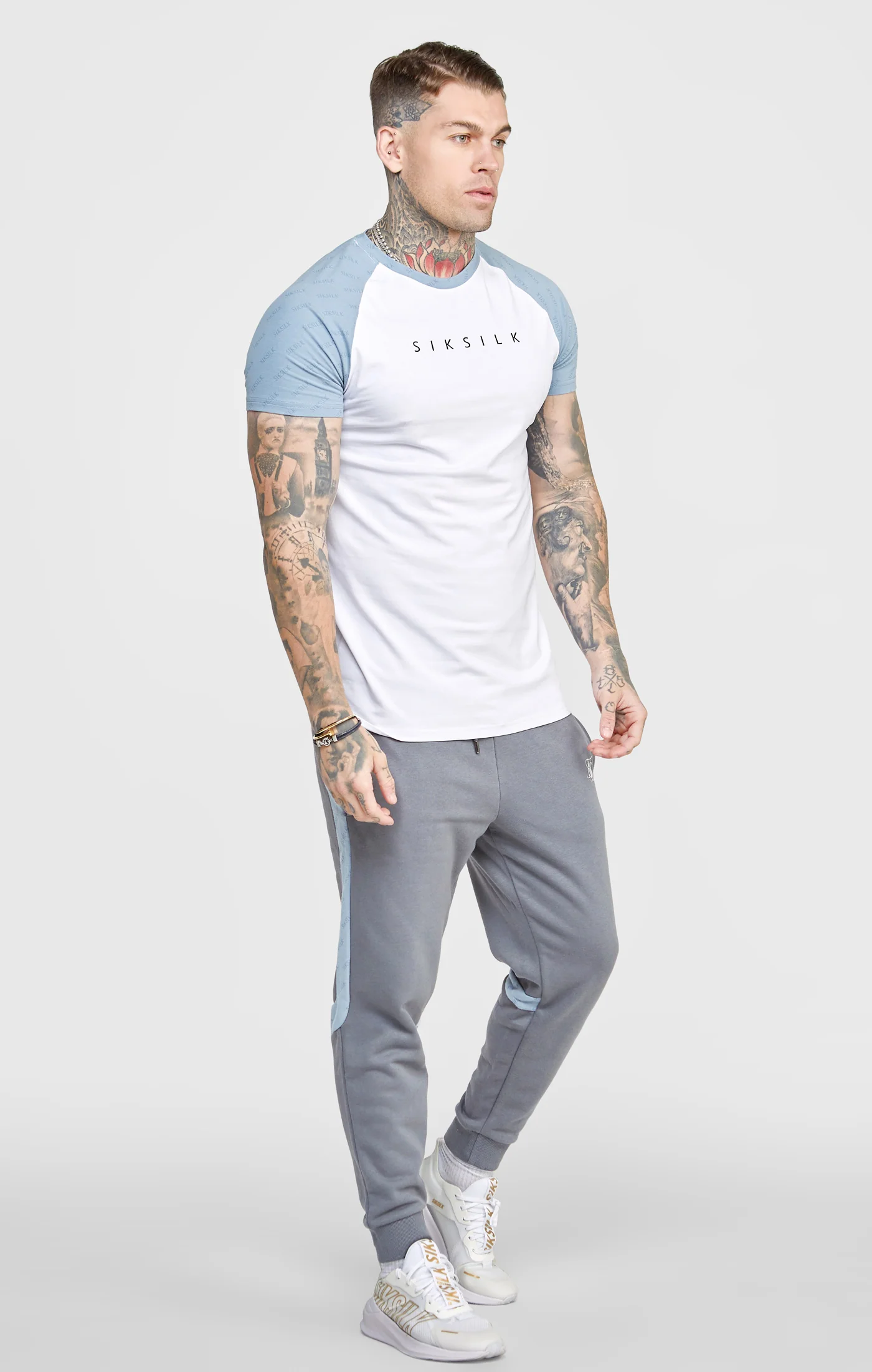 Grey Cut And Sew Jogger - Image 3
