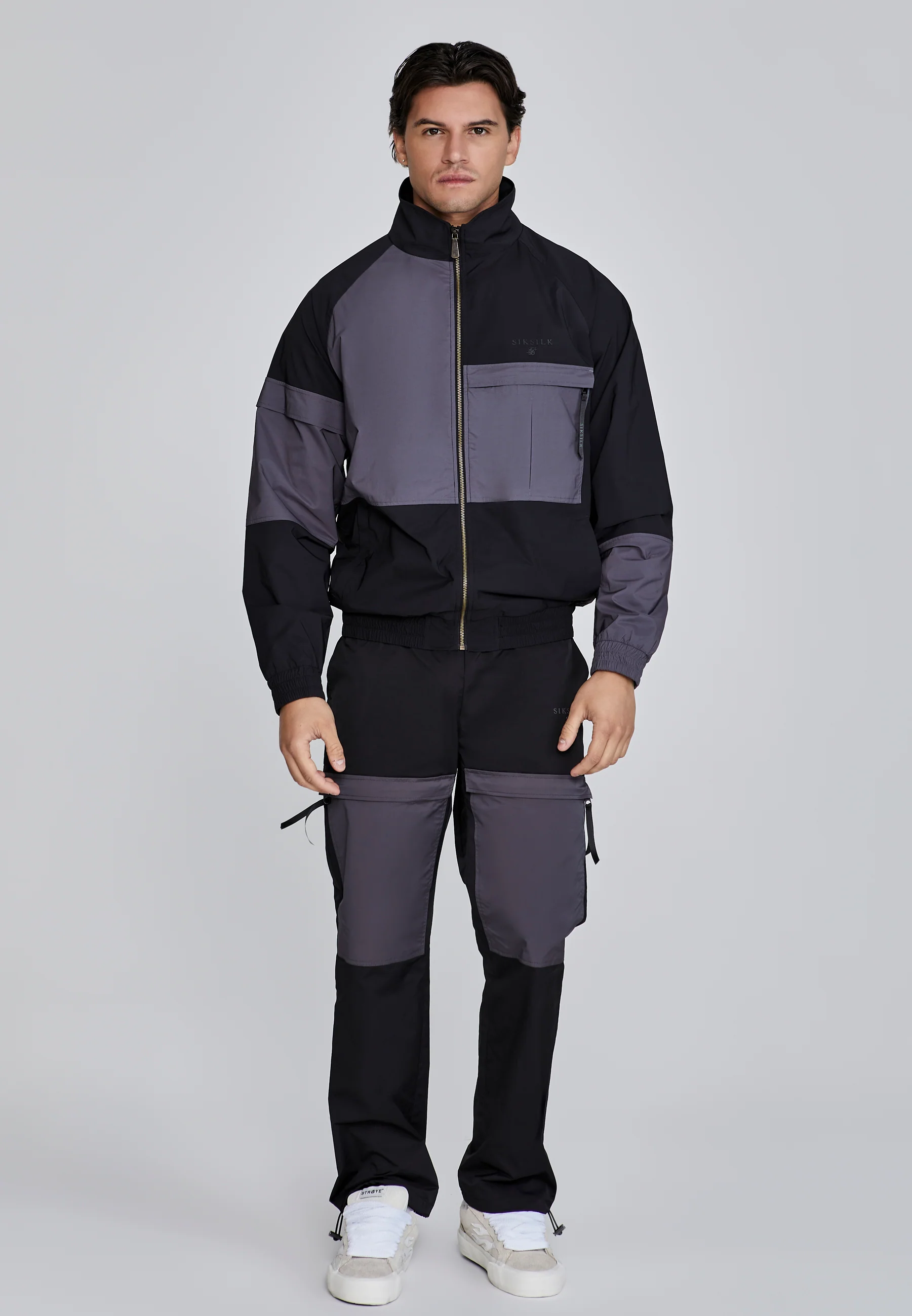 Black Cut And Sew Jacket - Image 2